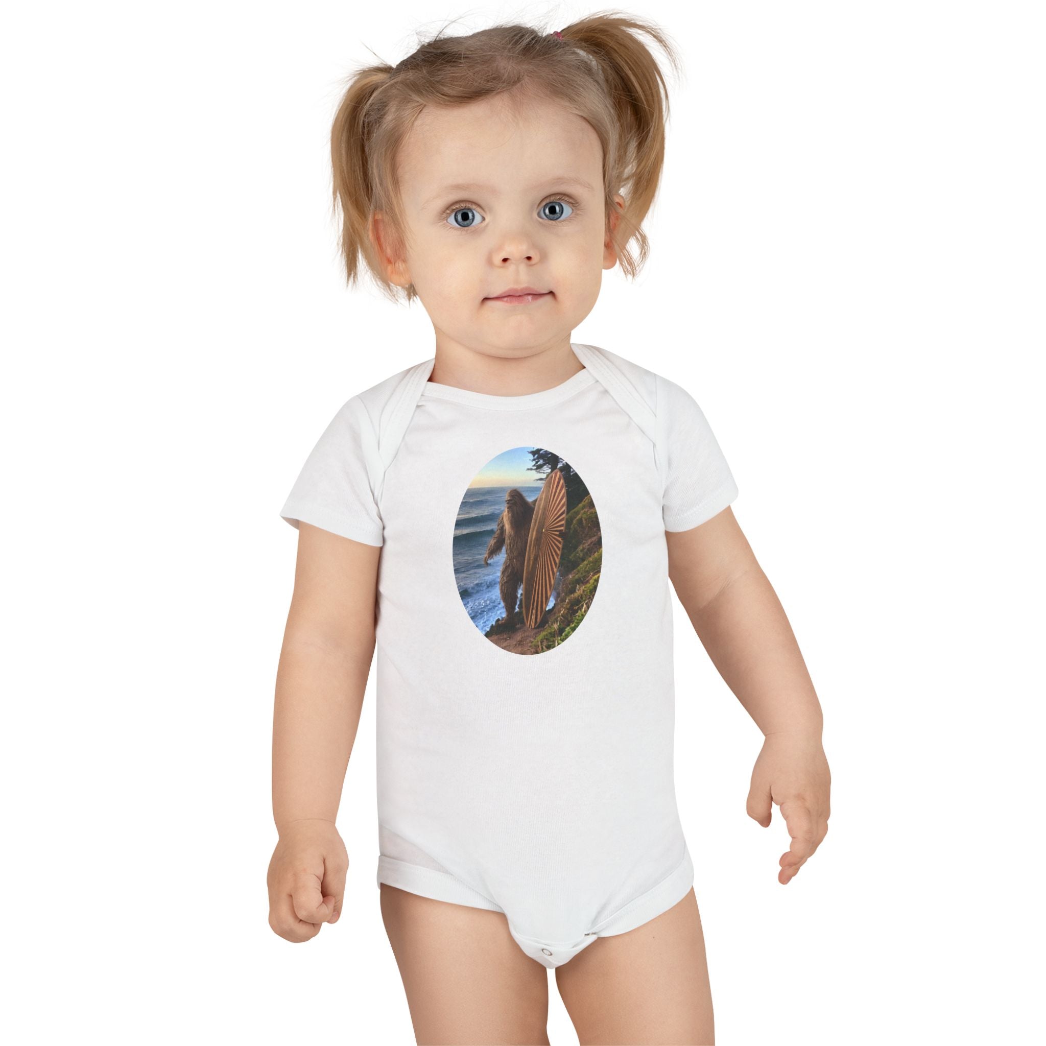 Ventana Real Surfsquatch baby cotton onesie image 7