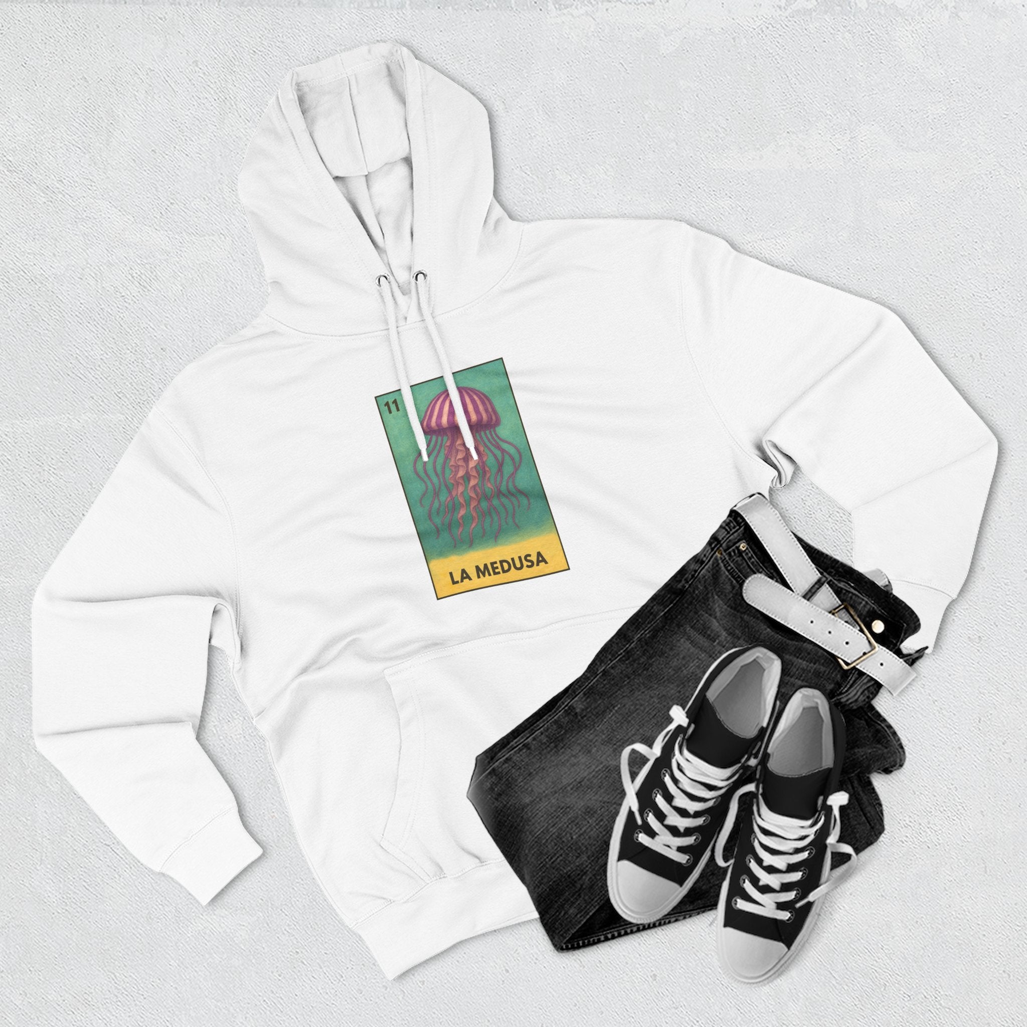 Sea Jelly Lotería fleece hoodie image 12