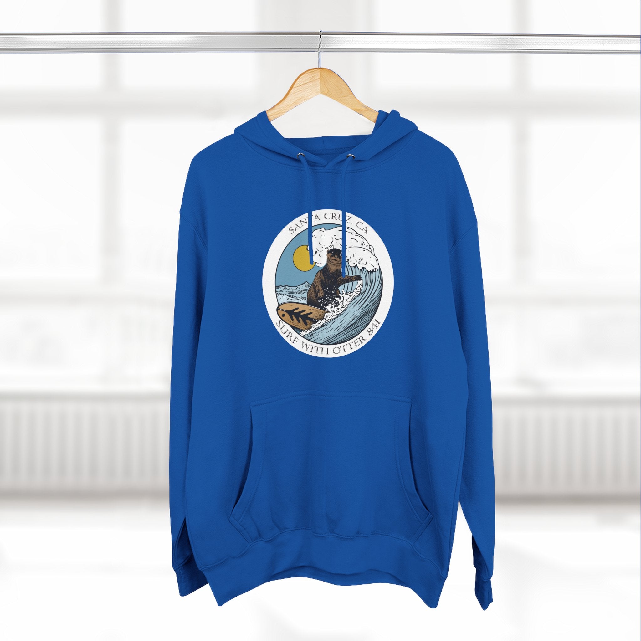 Surf with Otter 841 Fleece Hoodie