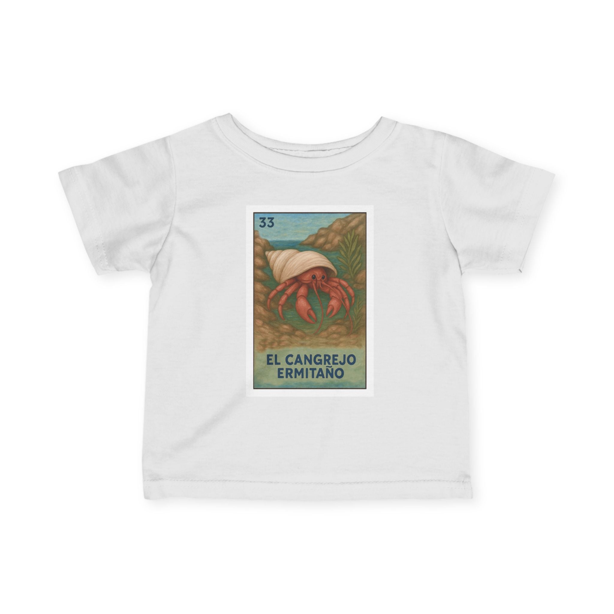 Hermit Crab Lotería infant cotton t-shirt image 16