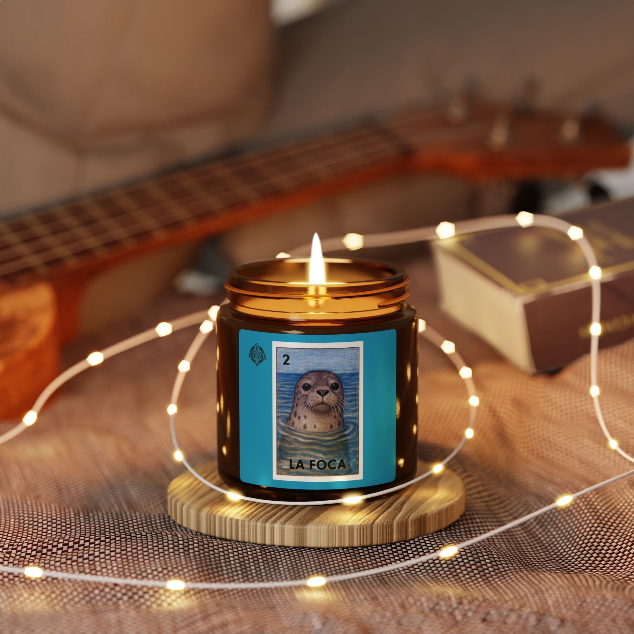 Seal Lotería - Scented Soy Candle (La Foca)