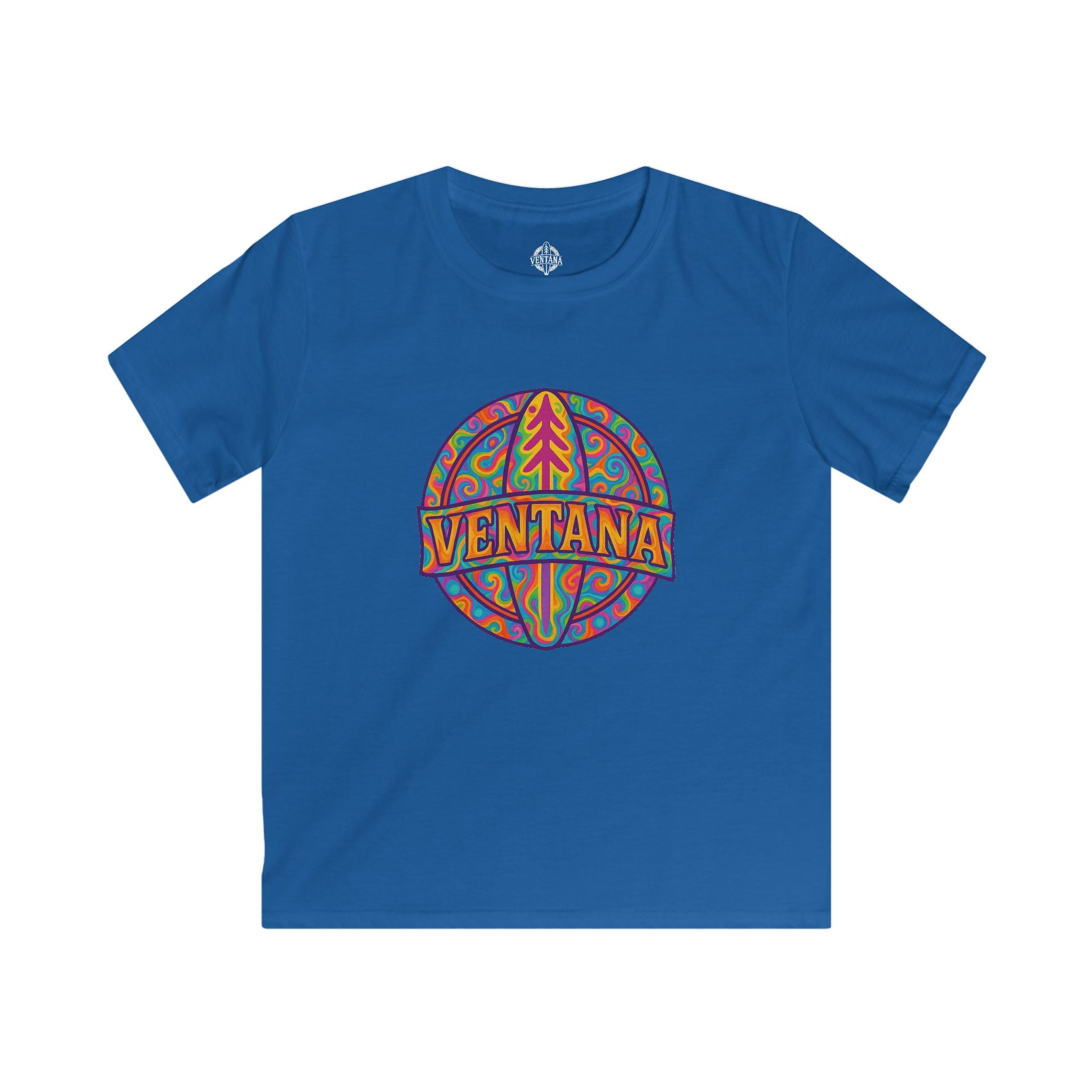 Ventana Psychedelic Treefish Logo kids soft style t-shirt image 9