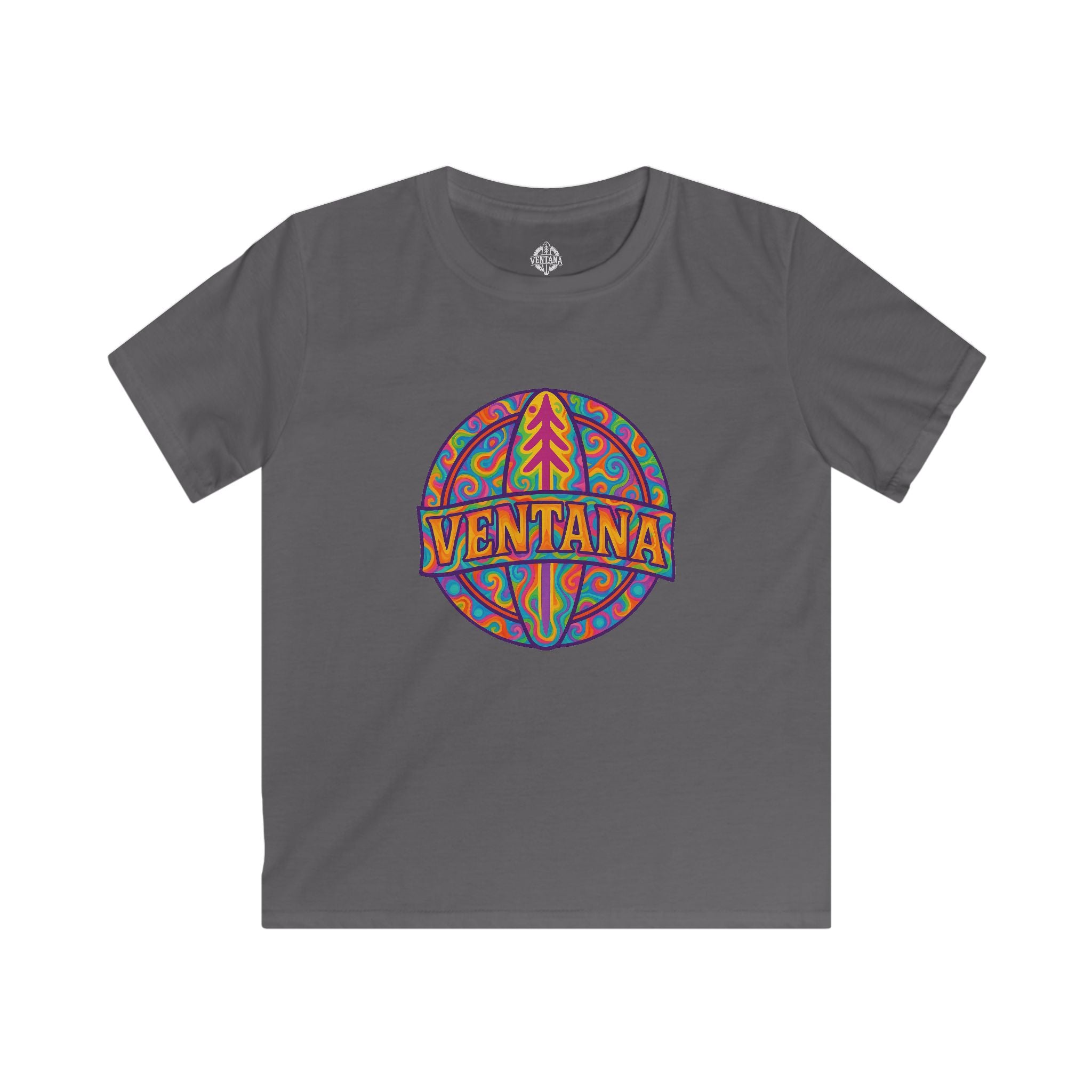 Ventana Psychedelic Treefish Logo kids soft style t-shirt image 8