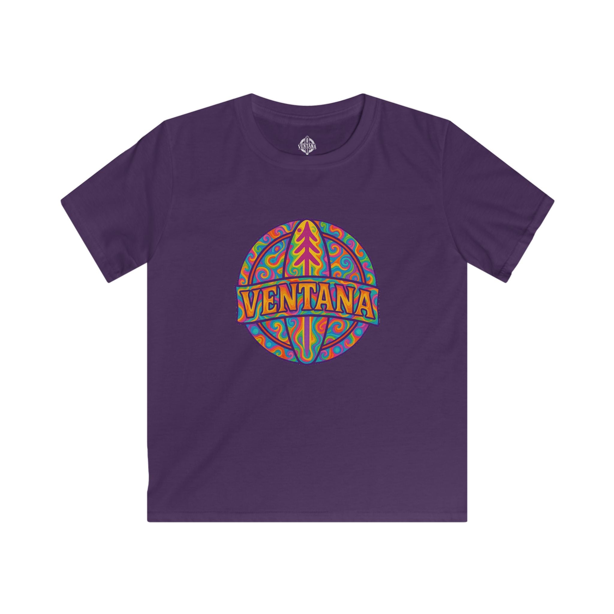 Ventana Psychedelic Treefish Logo kids soft style t-shirt image 10