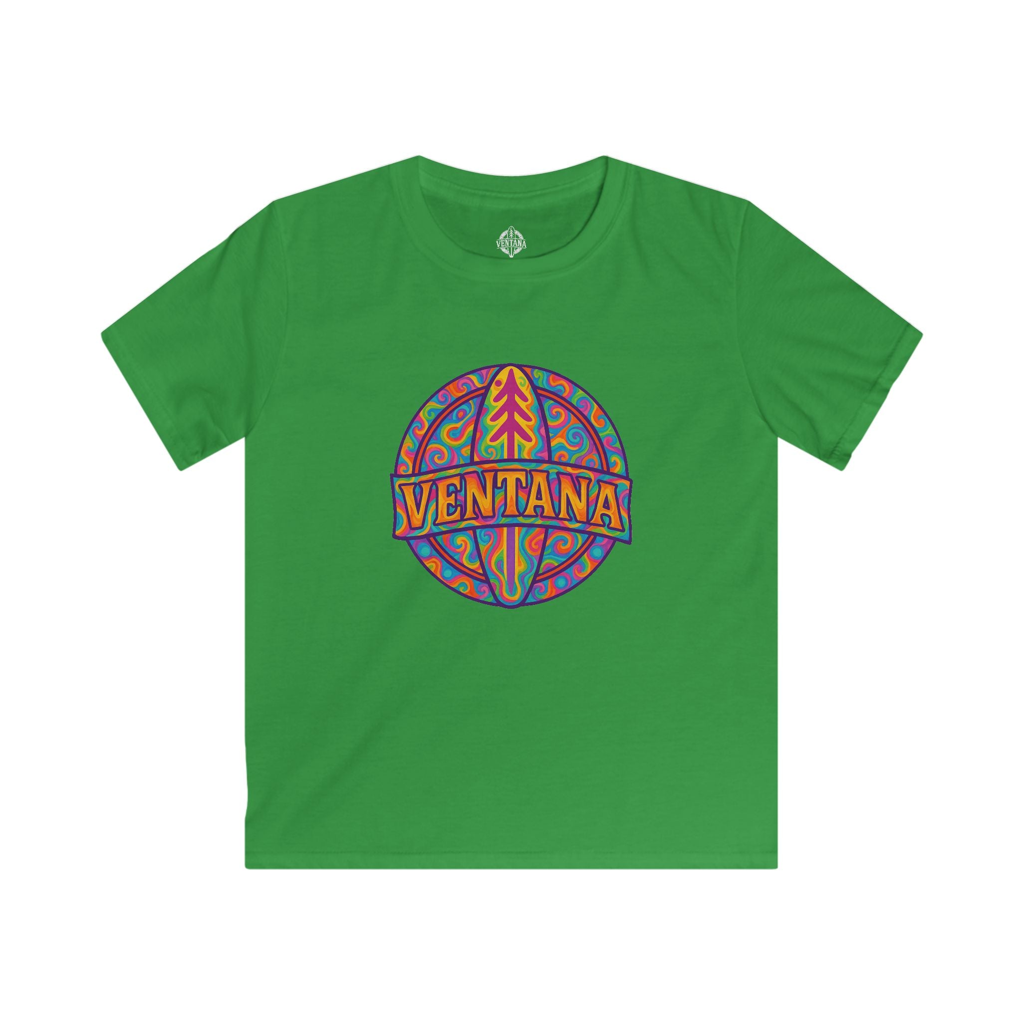 Ventana Psychedelic Treefish Logo kids soft style t-shirt image 7