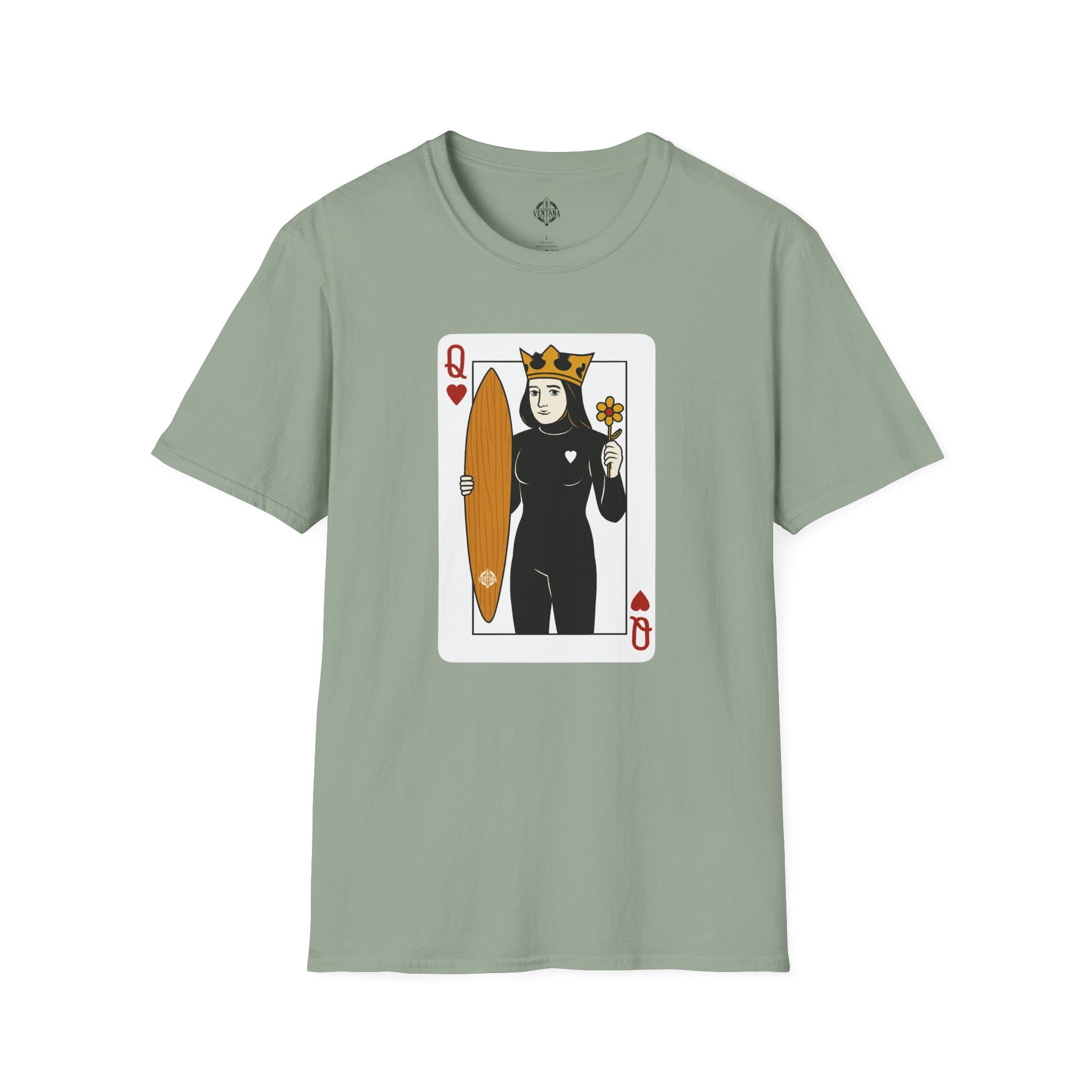 Queen of Hearts Surfer cotton t-shirt image 9