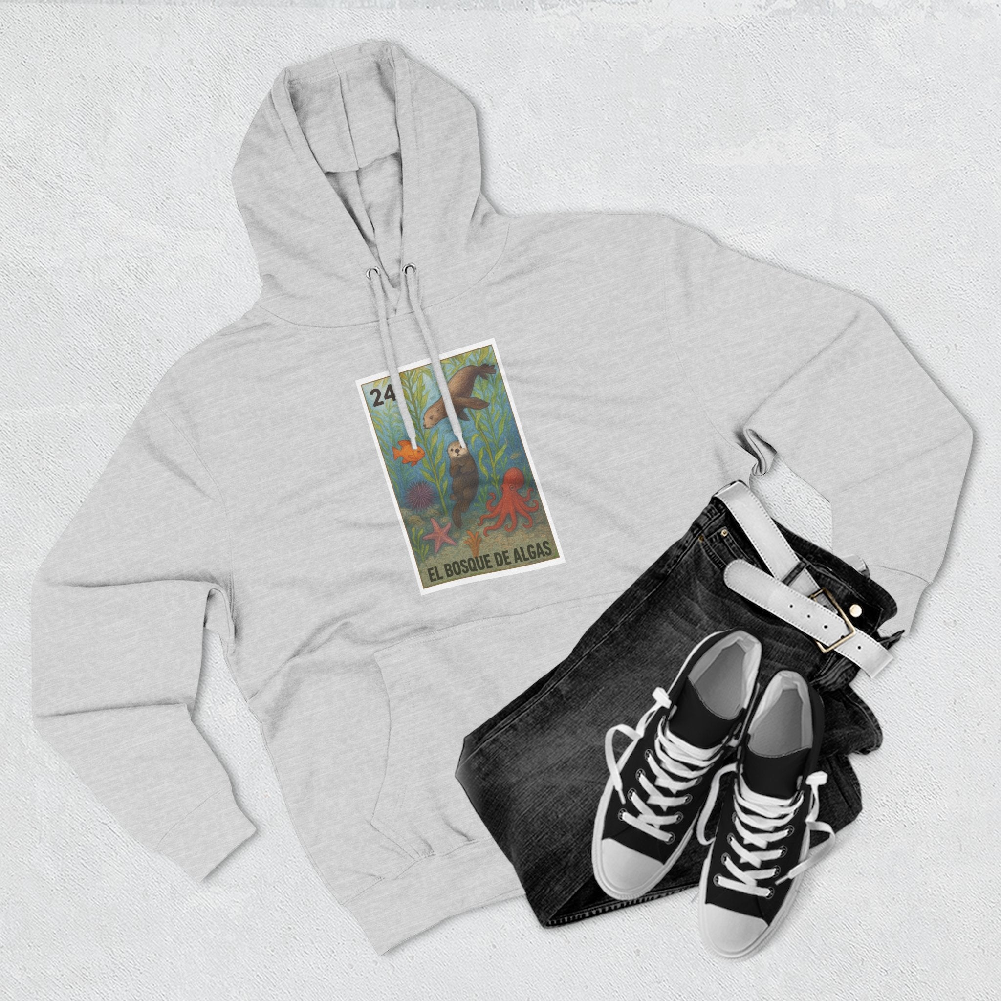 Kelp Forest Lotería fleece hoodie image 18
