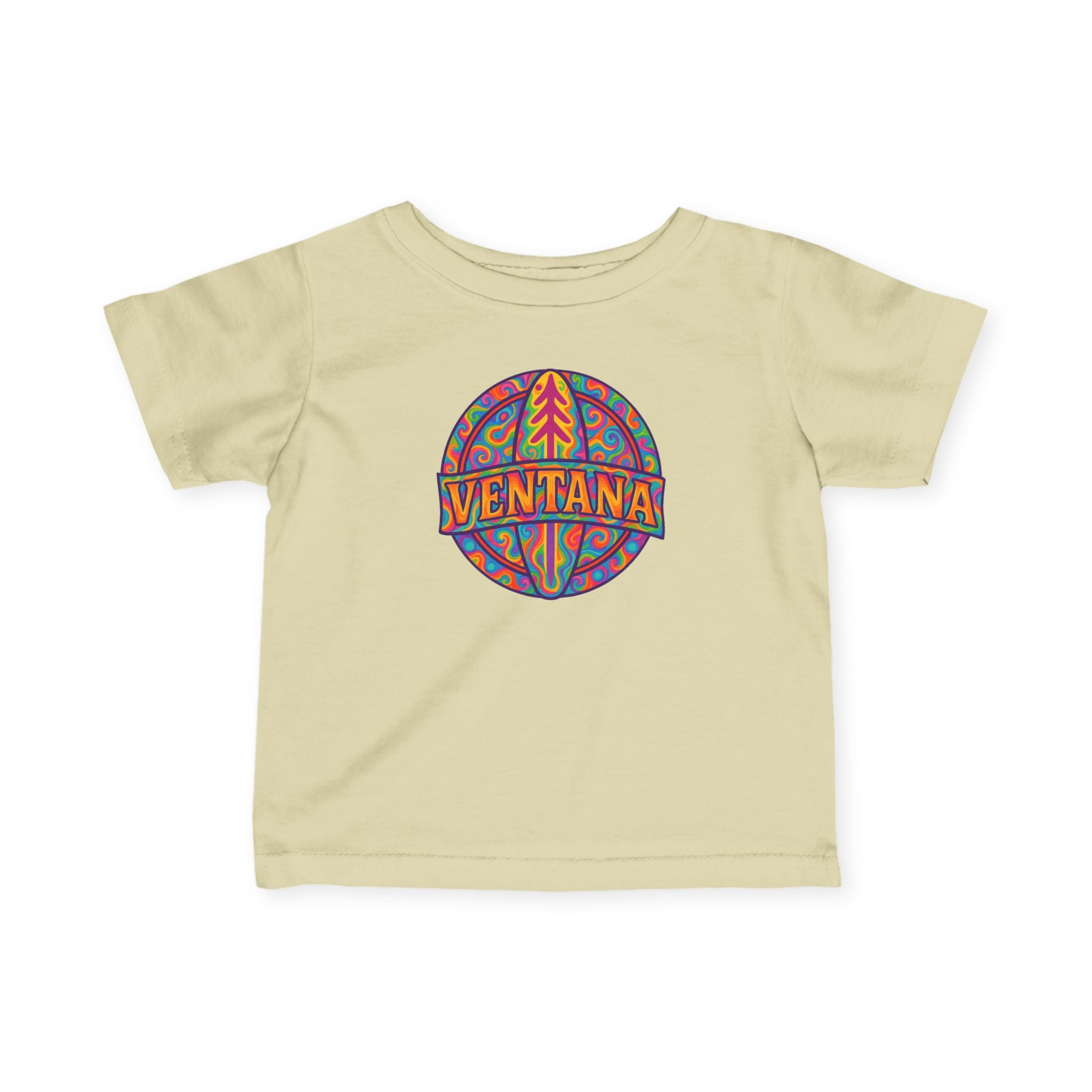 Ventana Psychedelic Treefish Logo infant cotton t-shirt image 6