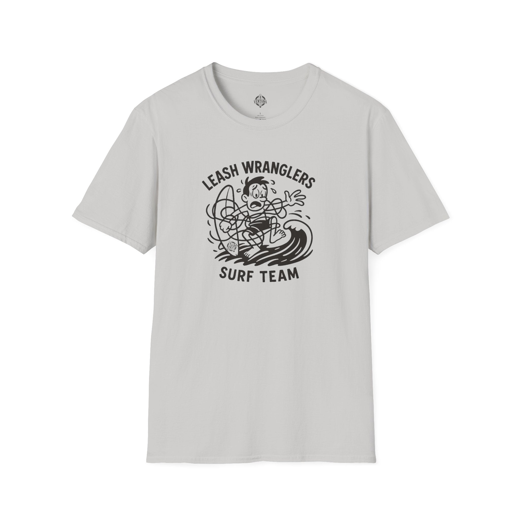 Leash Wranglers Surf Team Unisex - Soft Style U.S. Cotton T-Shirt