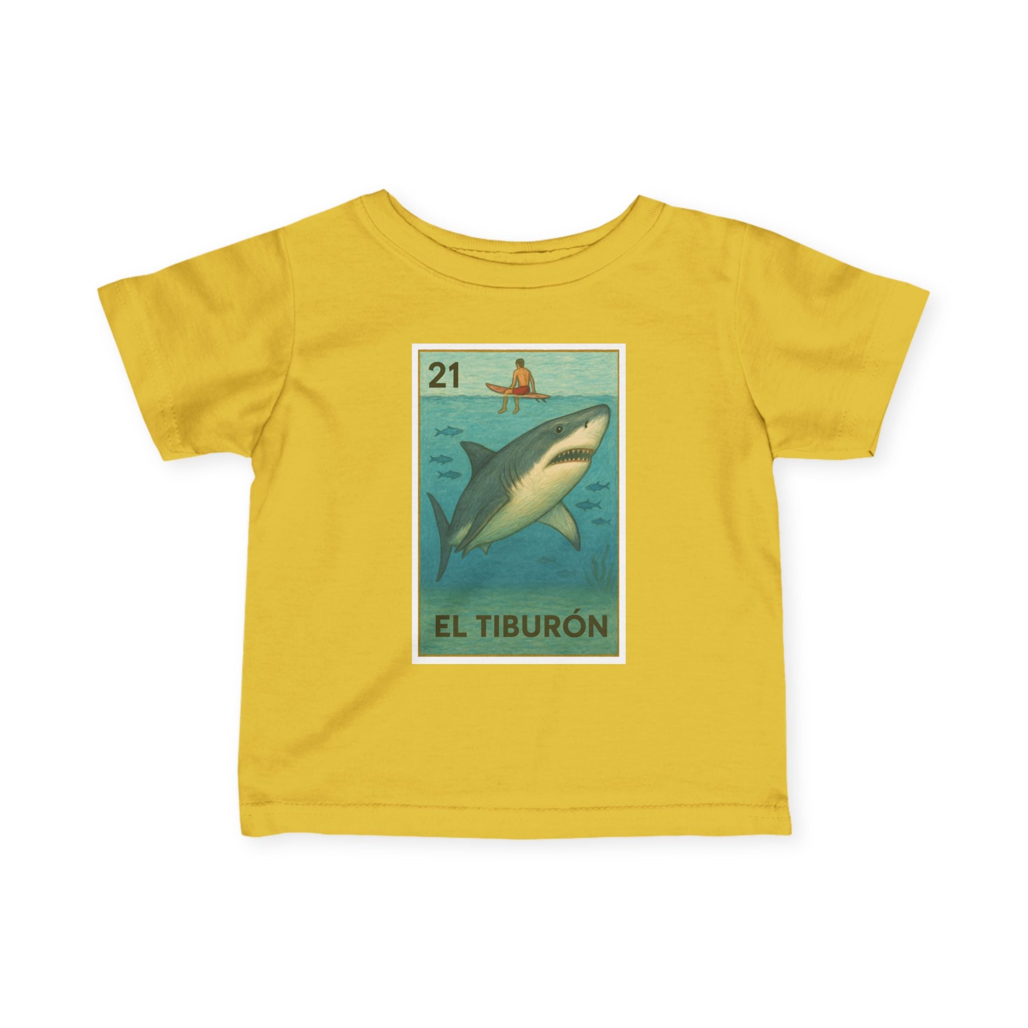 Shark Lotería infant cotton t-shirt image 7