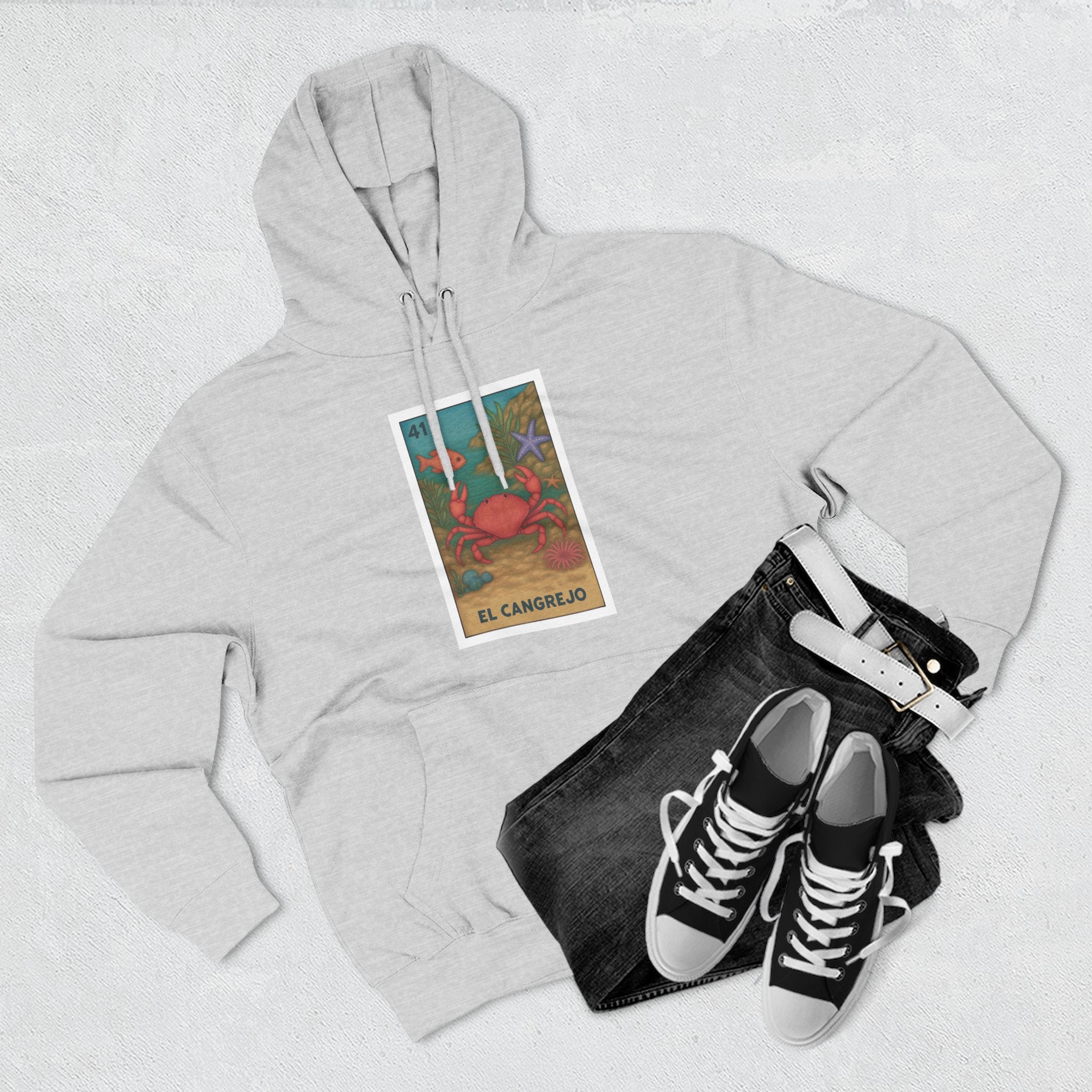 Crab Lotería fleece hoodie image 18