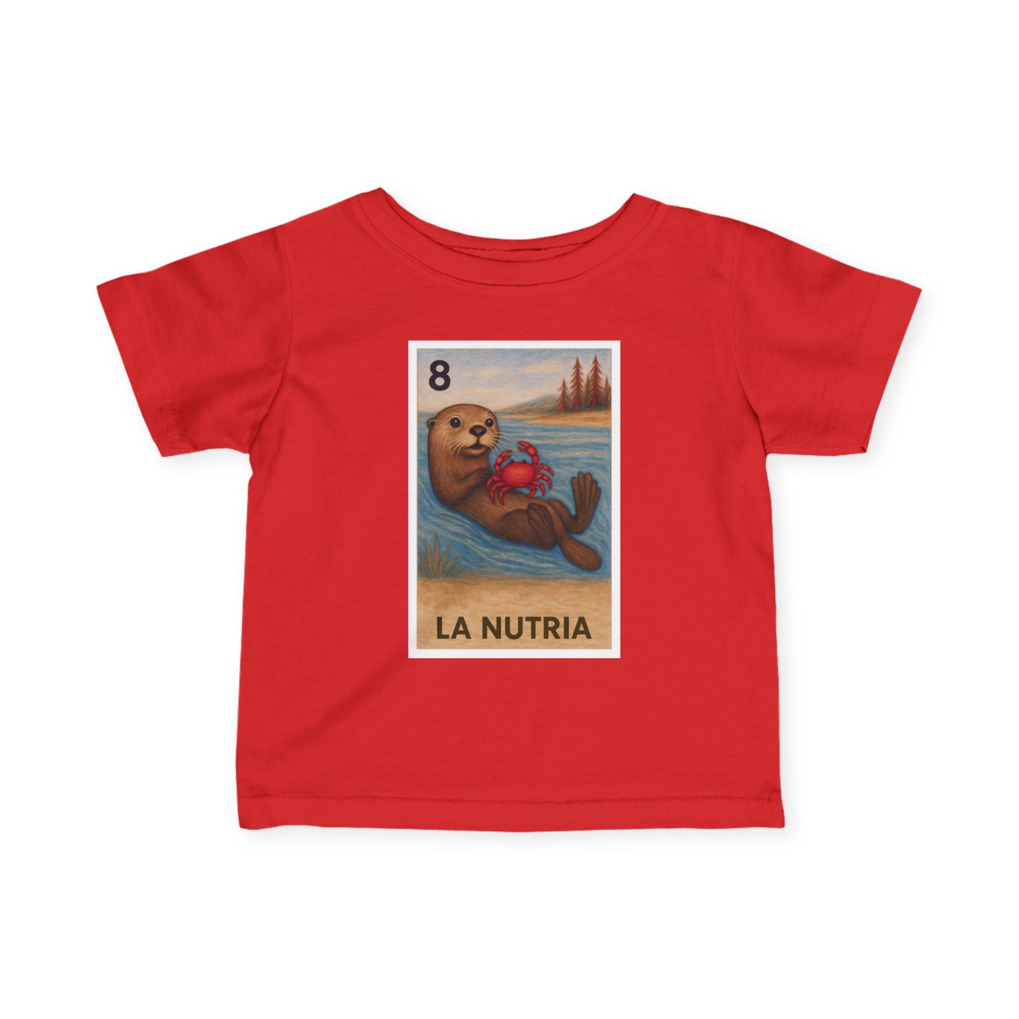 Sea Otter Lotería infant cotton t-shirt image 16