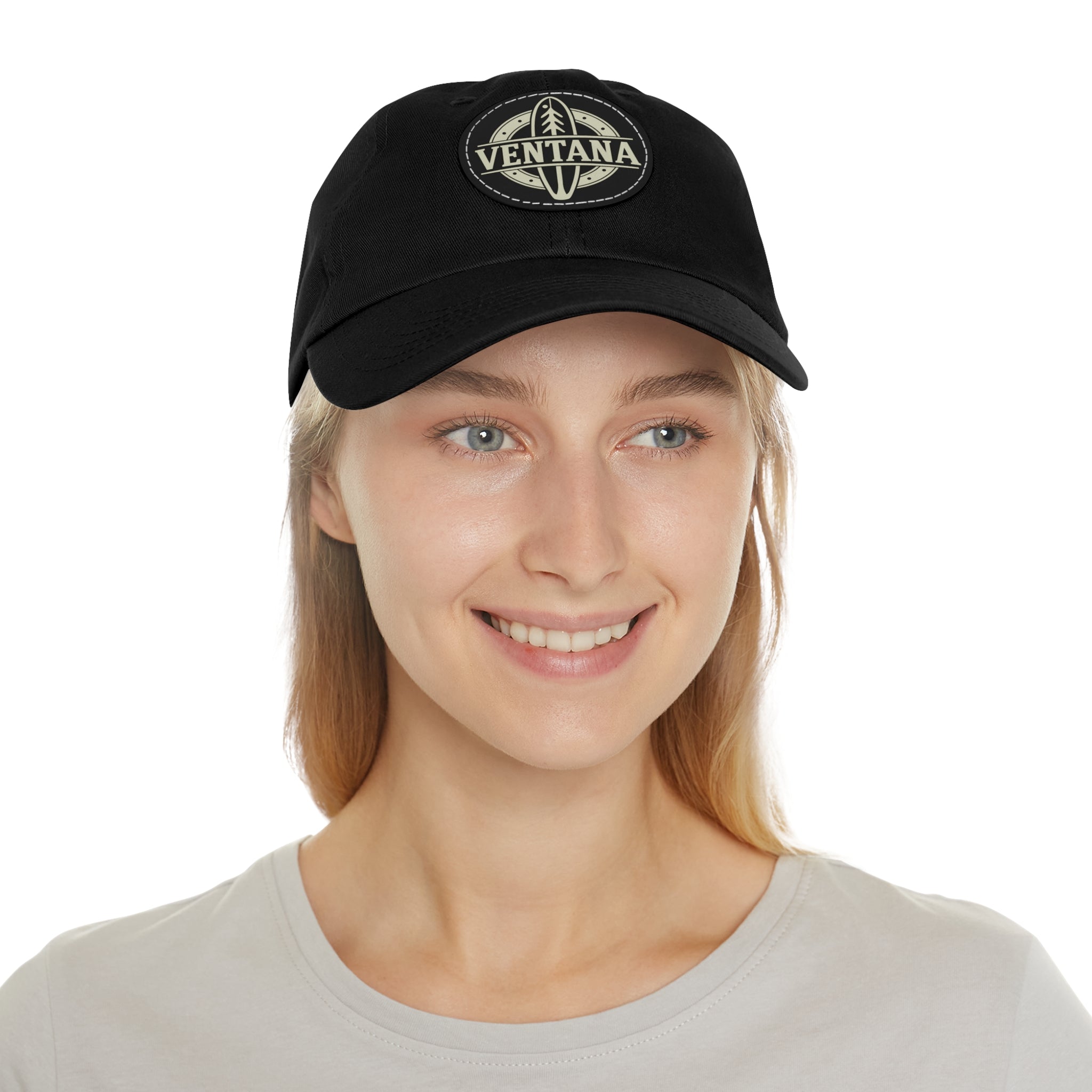 Ventana Treefish Logo Vegan Leather Patch Hat