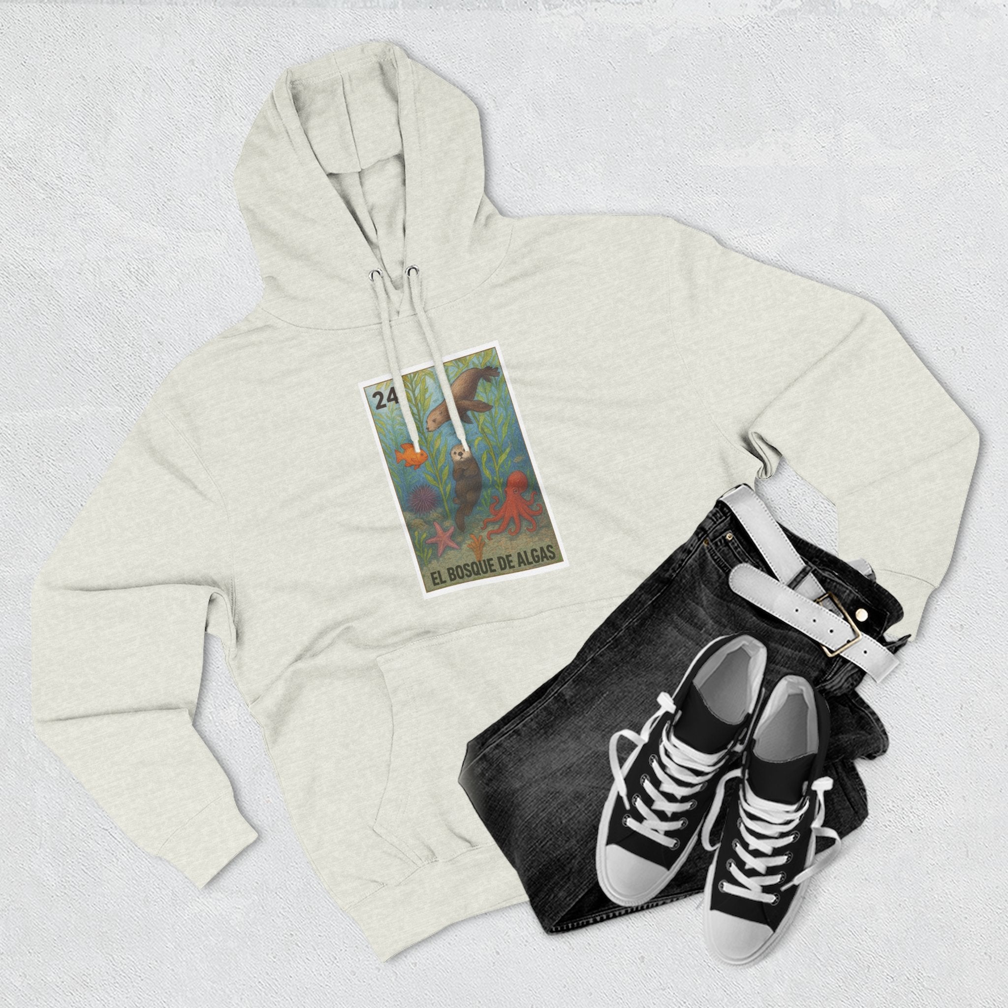Kelp Forest Lotería Fleece Hoodie