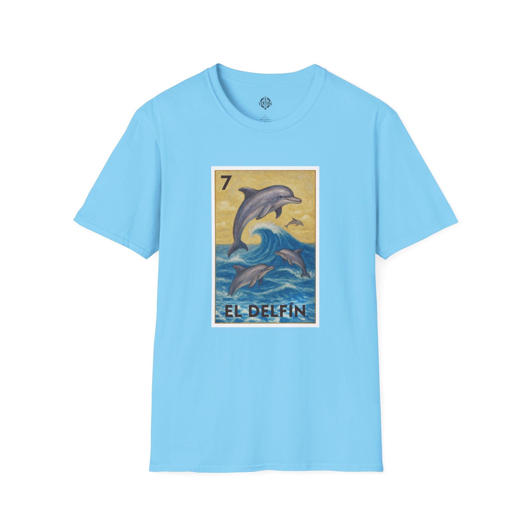 Dolphin Lotería cotton t-shirt image 9