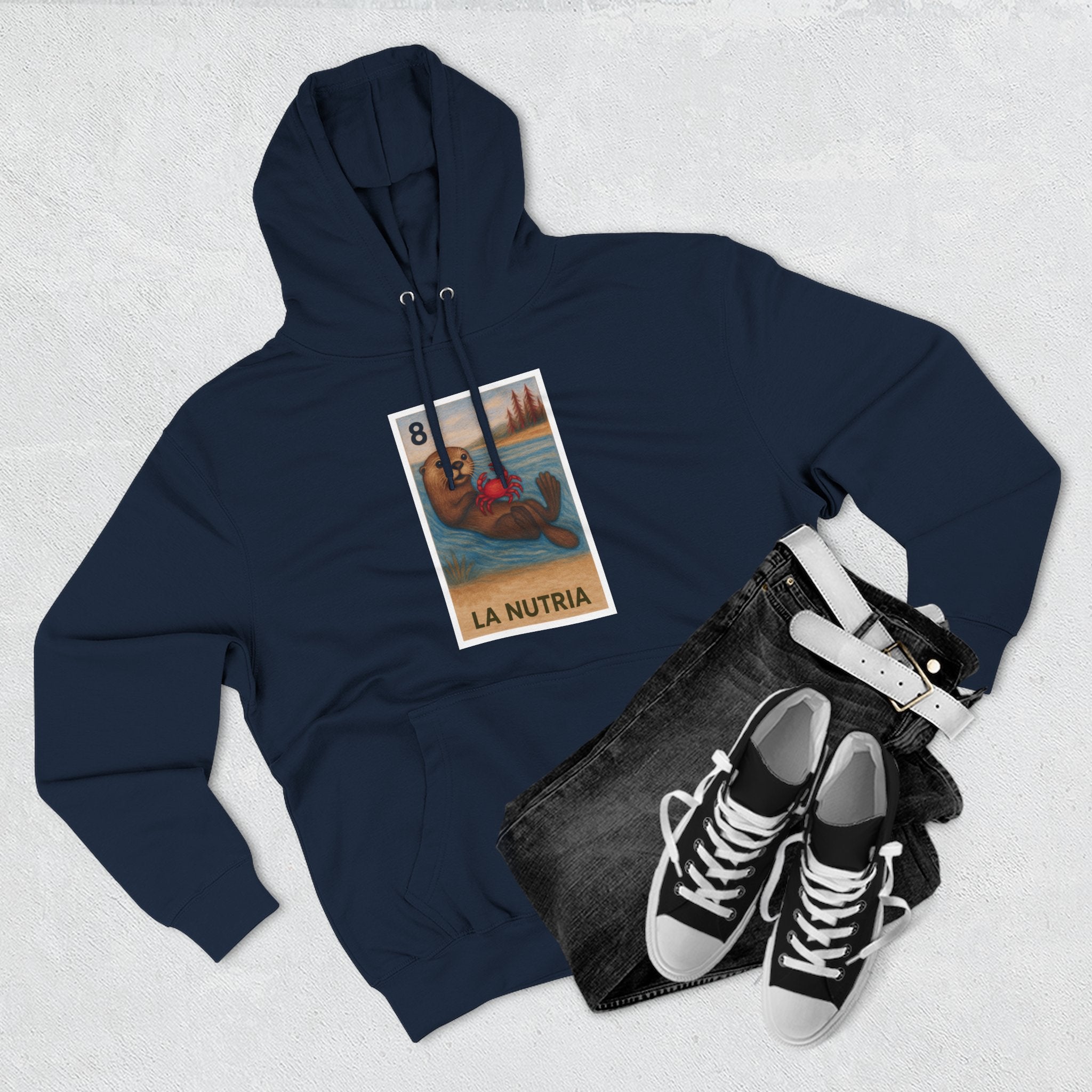 Sea Otter Lotería Fleece Hoodie