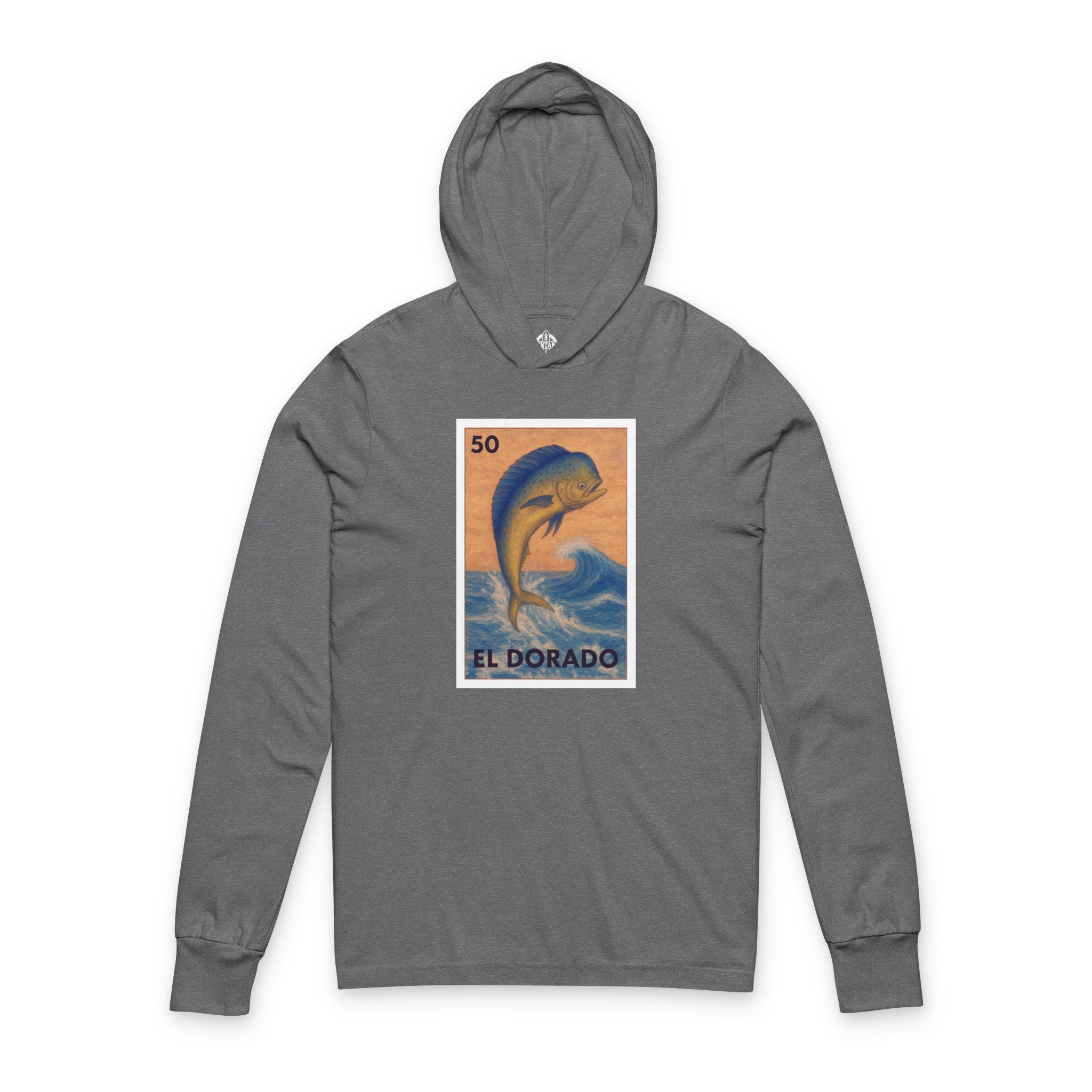 Dorado Lotería cotton hooded long sleeve t-shirt image 2