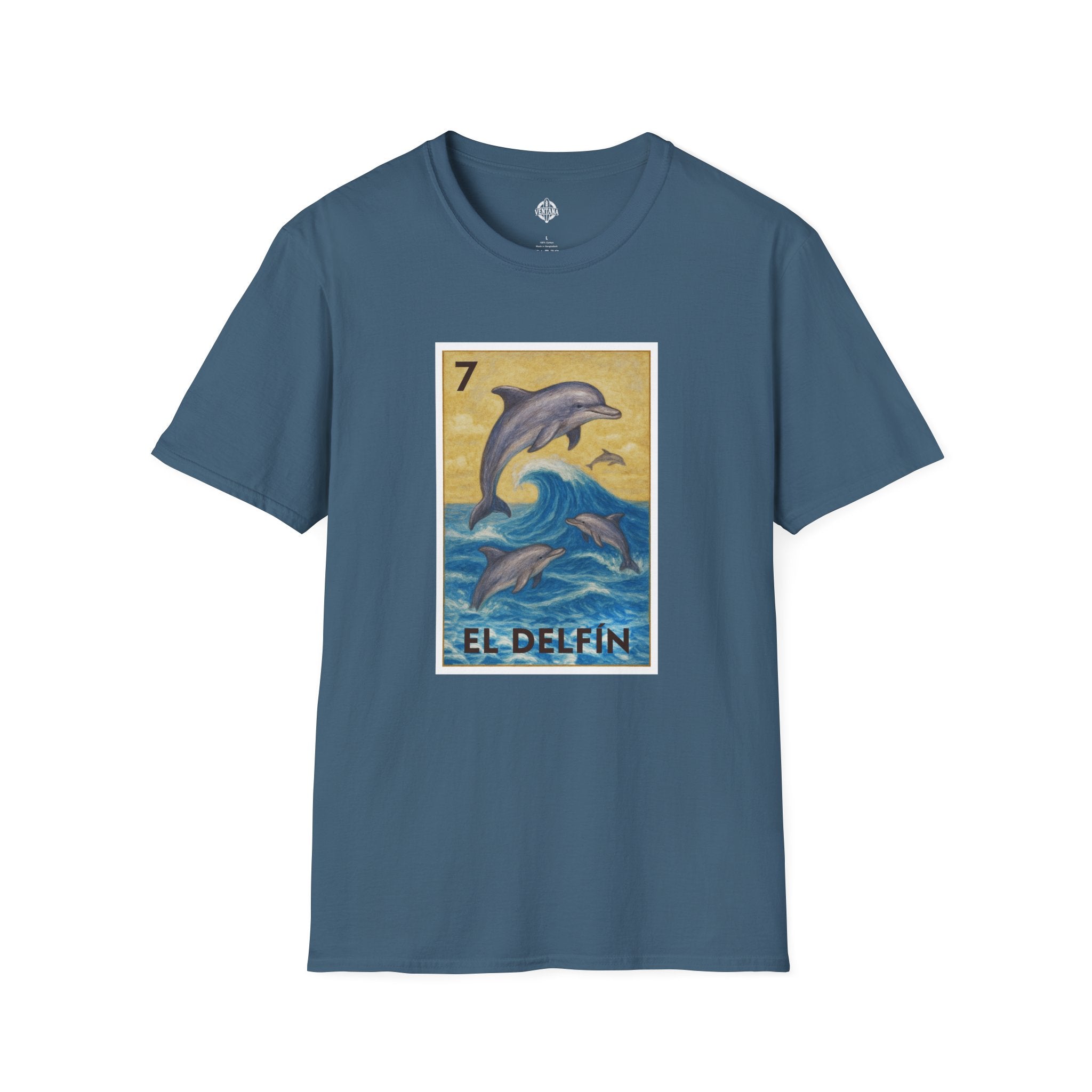 Dolphin Lotería cotton t-shirt image 3