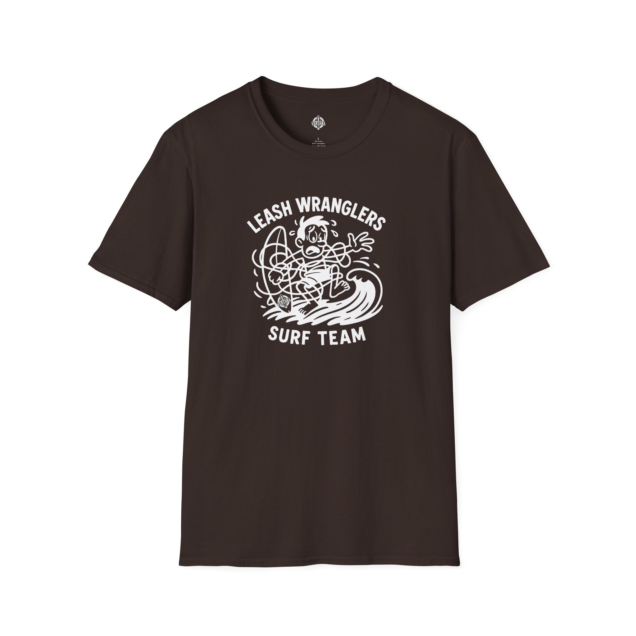 Leash Wranglers Surf Team Unisex - Soft Style U.S. Cotton T-Shirt