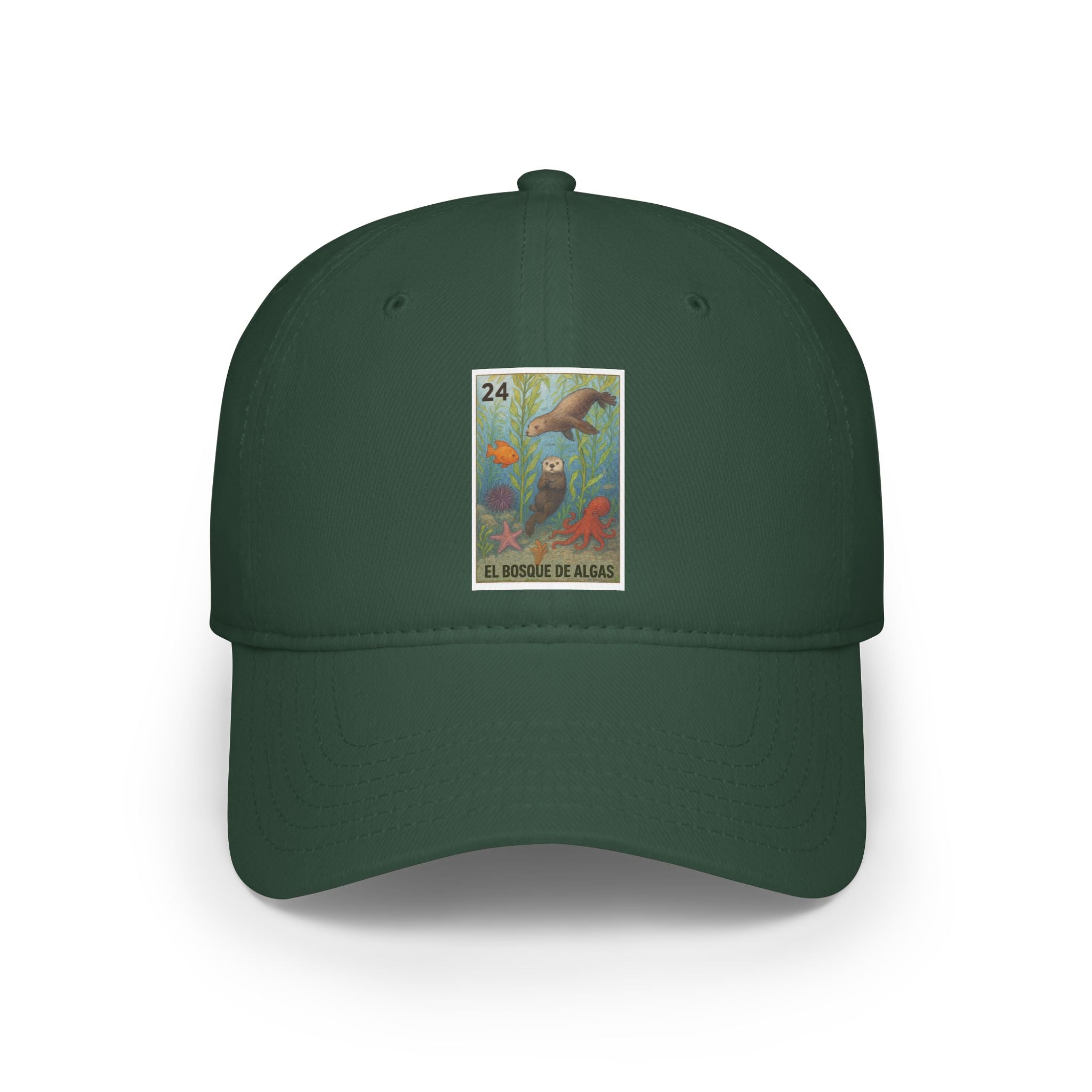 Kelp Forest Lotería Unisex - 100% Cotton Baseball Cap (El Bosque de Algas)