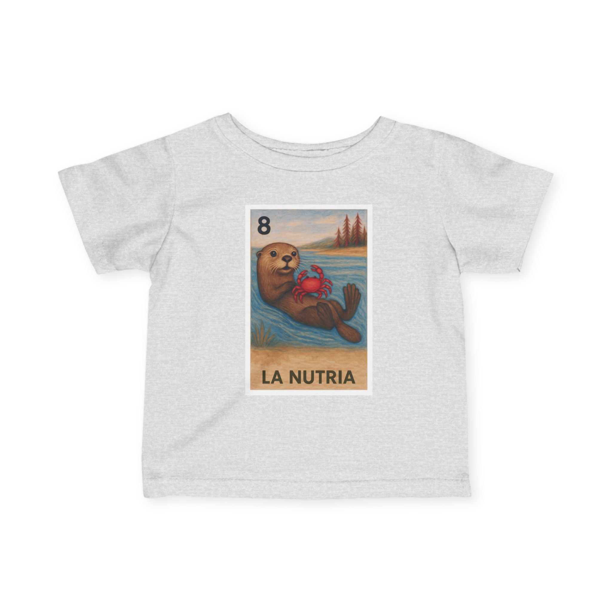 Sea Otter Lotería infant cotton t-shirt image 5