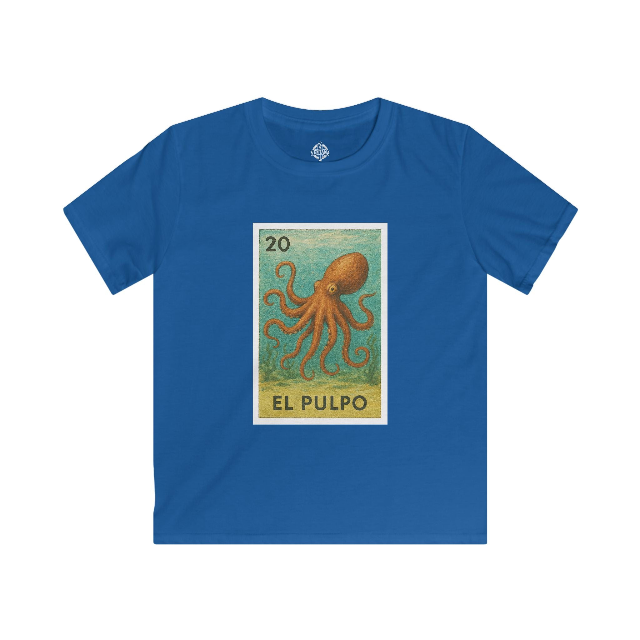 Octopus Lotería kids soft style t-shirt image 9