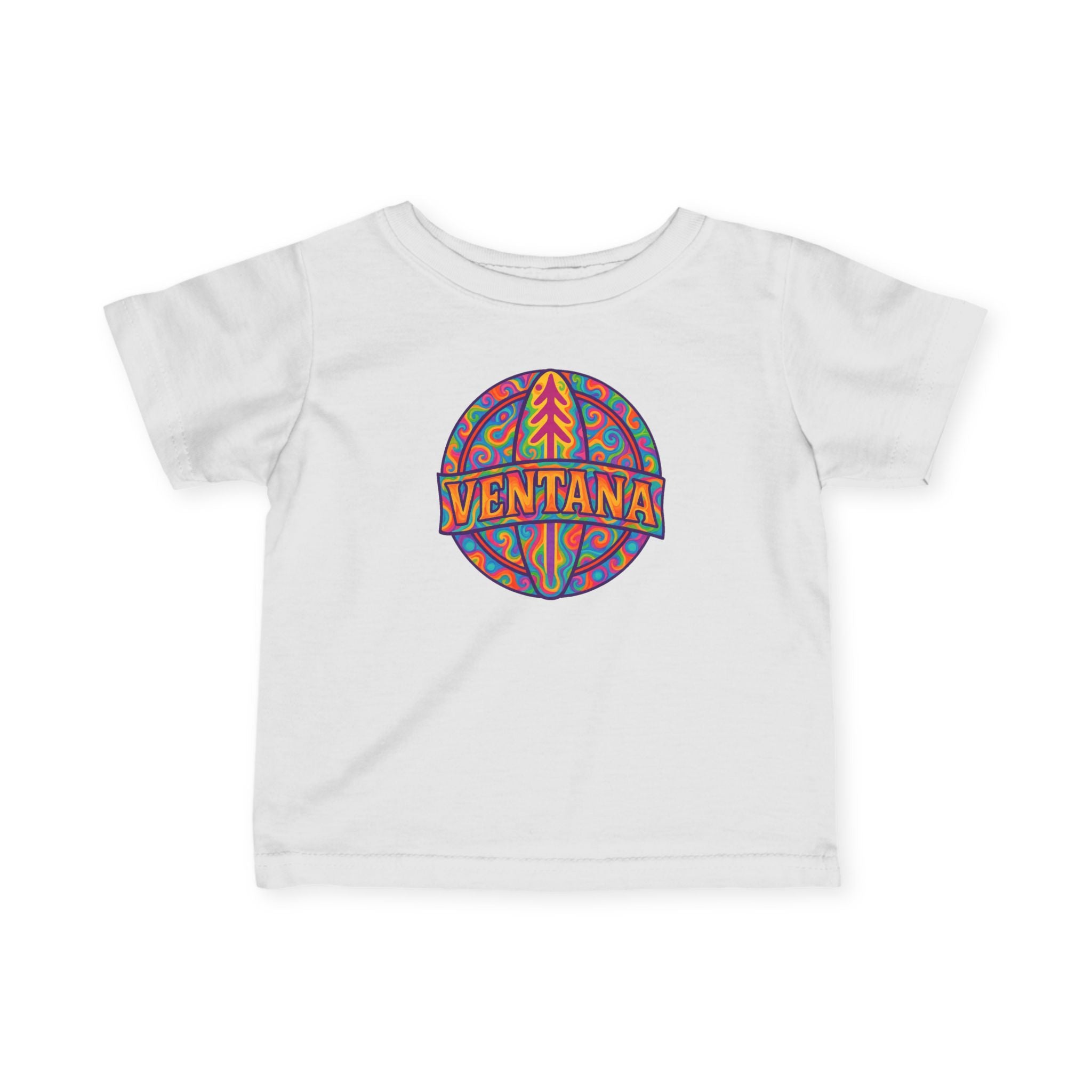 Ventana Psychedelic Treefish Logo infant cotton t-shirt image 14