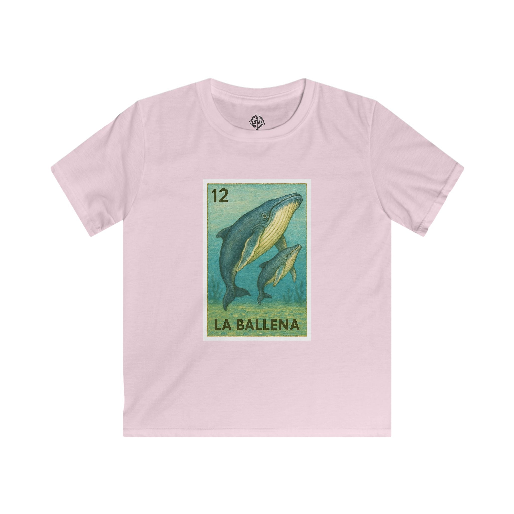 Whale Lotería kids soft style t-shirt image 11