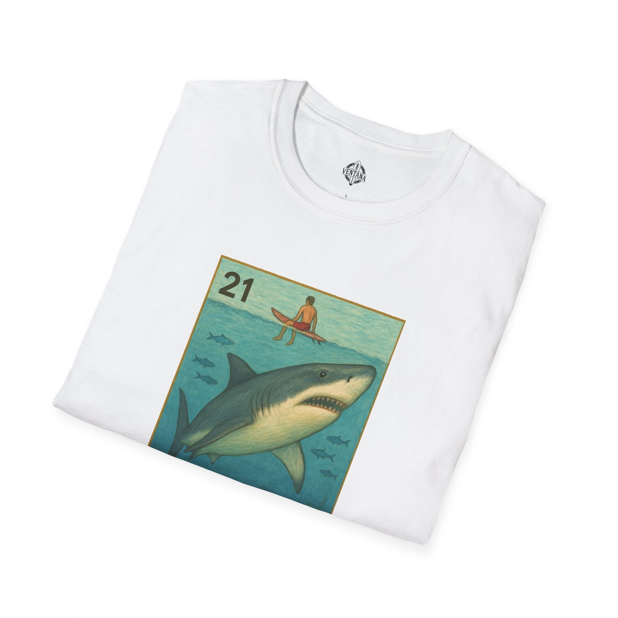 Shark Lotería cotton t-shirt image 20