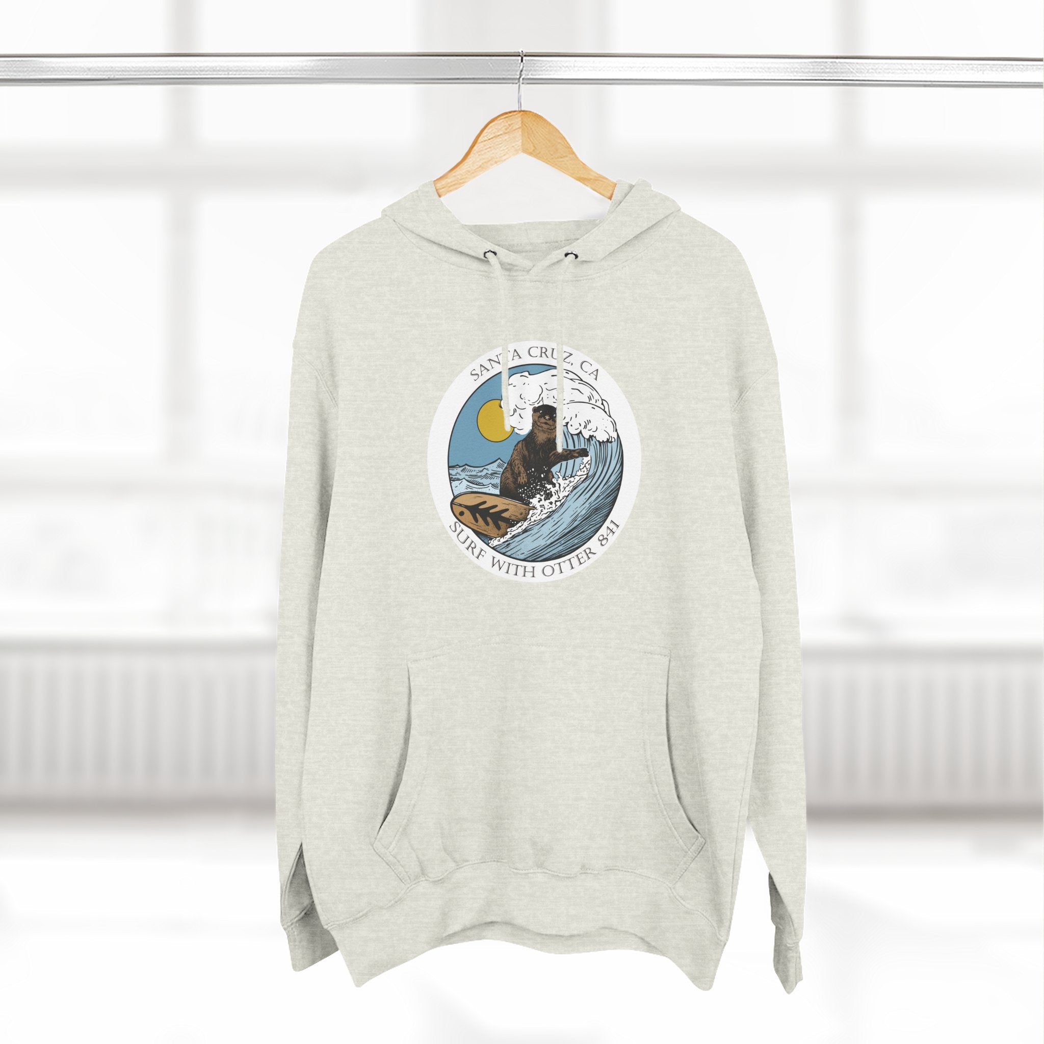 Surf with Otter 841 Fleece Hoodie