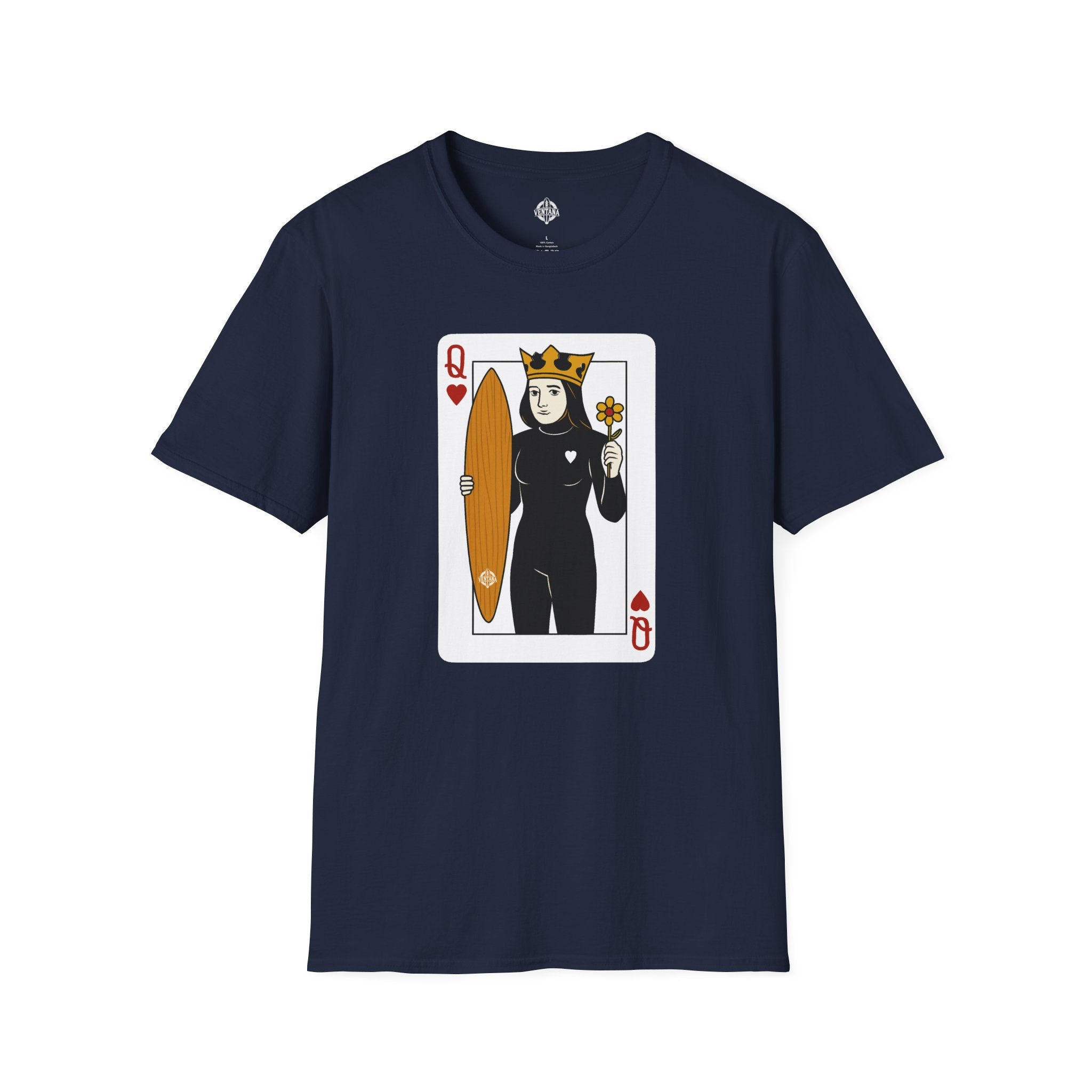 Queen of Hearts Surfer cotton t-shirt image 1
