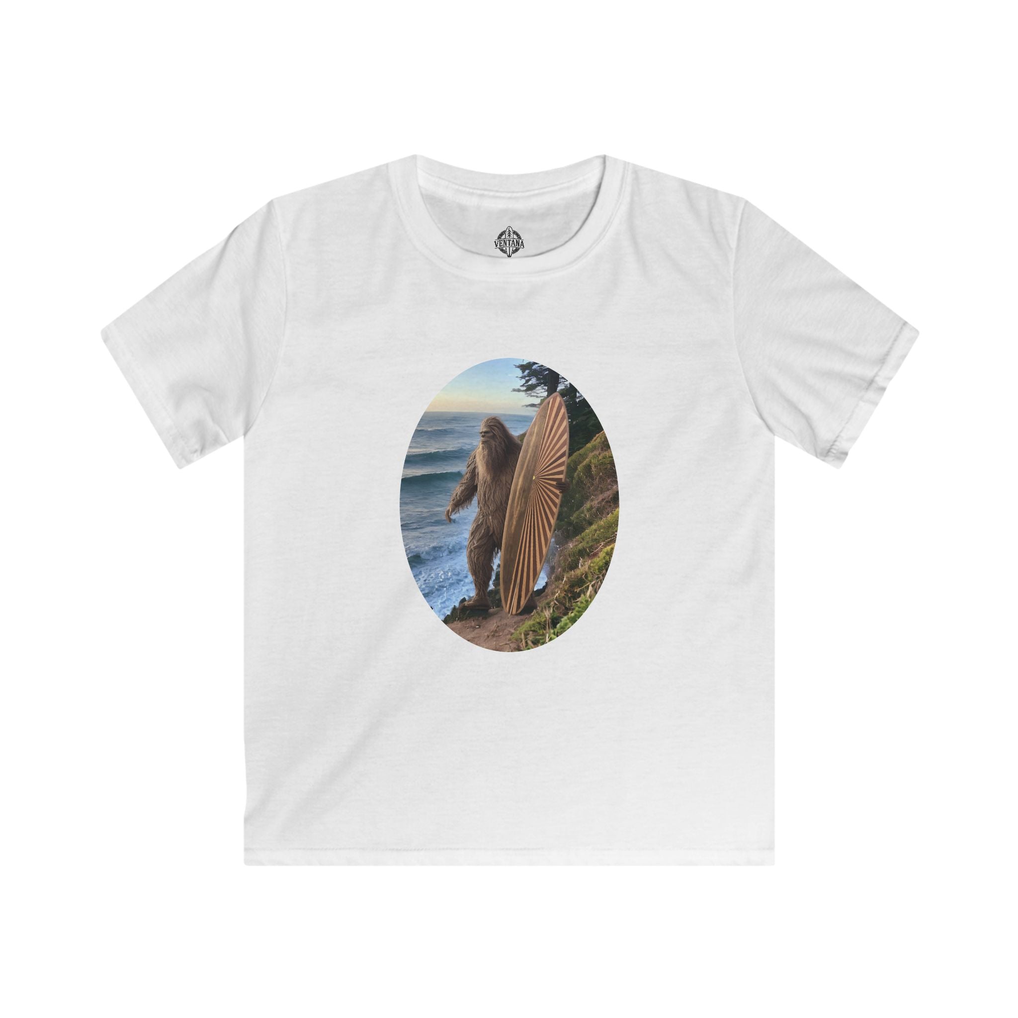 Ventana Real Surfsquatch kids soft style t-shirt image 4