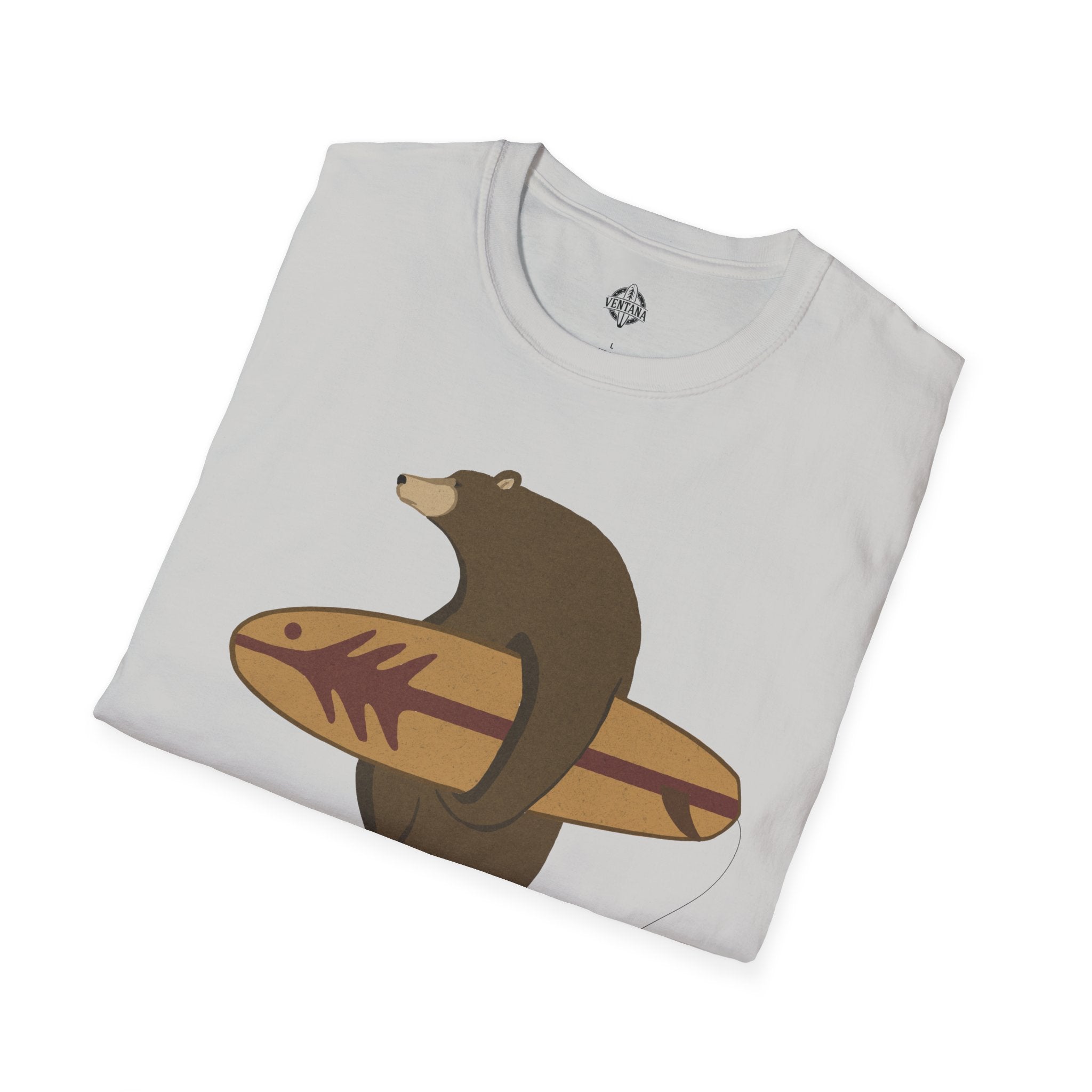 Surfing Grizzly Bear T-Shirt