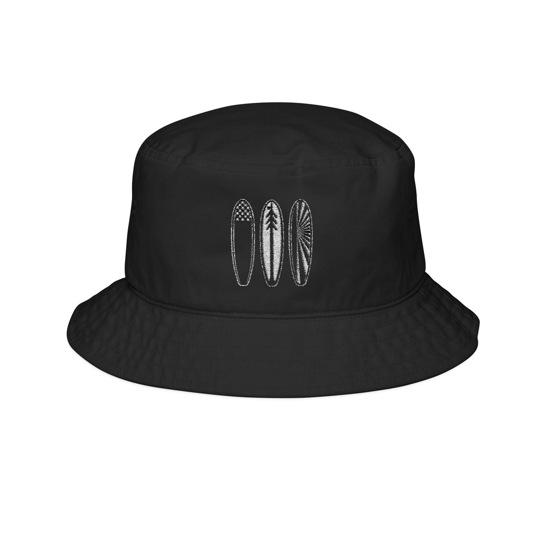 Ventana Three Board Embroidered Bucket Hat Unisex
