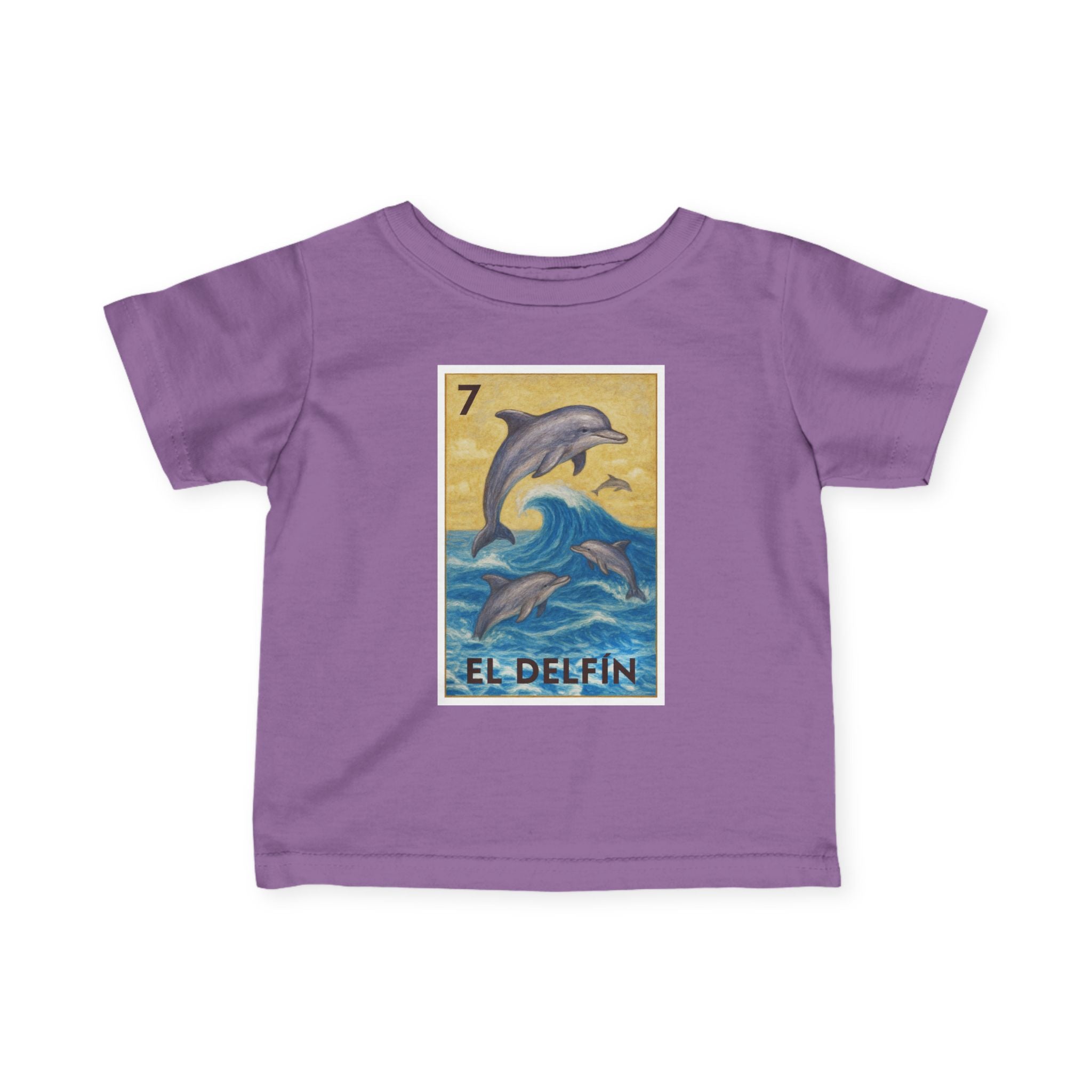 Dolphin Lotería infant cotton t-shirt image 14