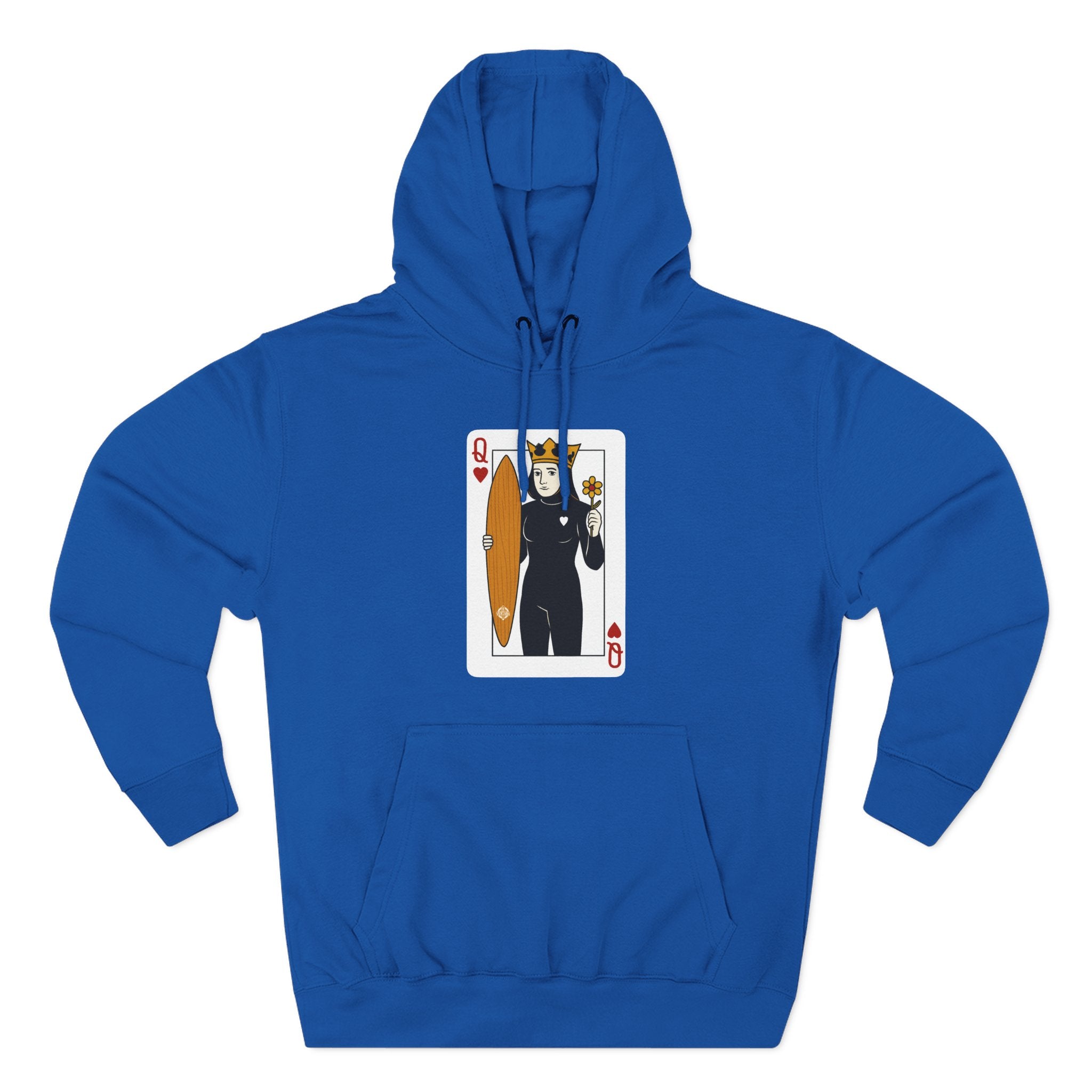 Queen of Hearts Surfer fleece hoodie image 5