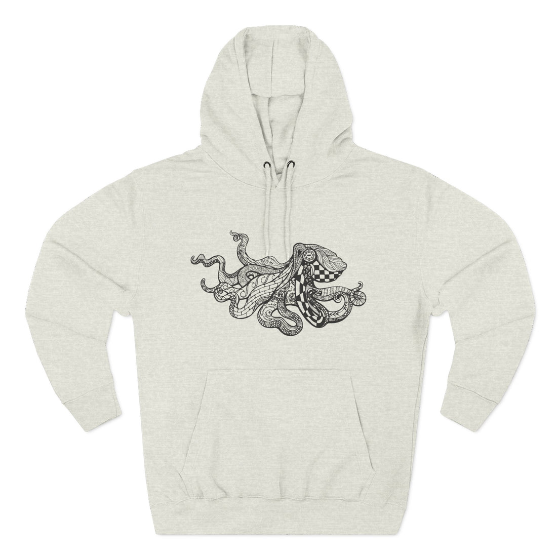 Ventangle Octopus Unisex - Pull-Over Cotton Blend Fleece Hoodie