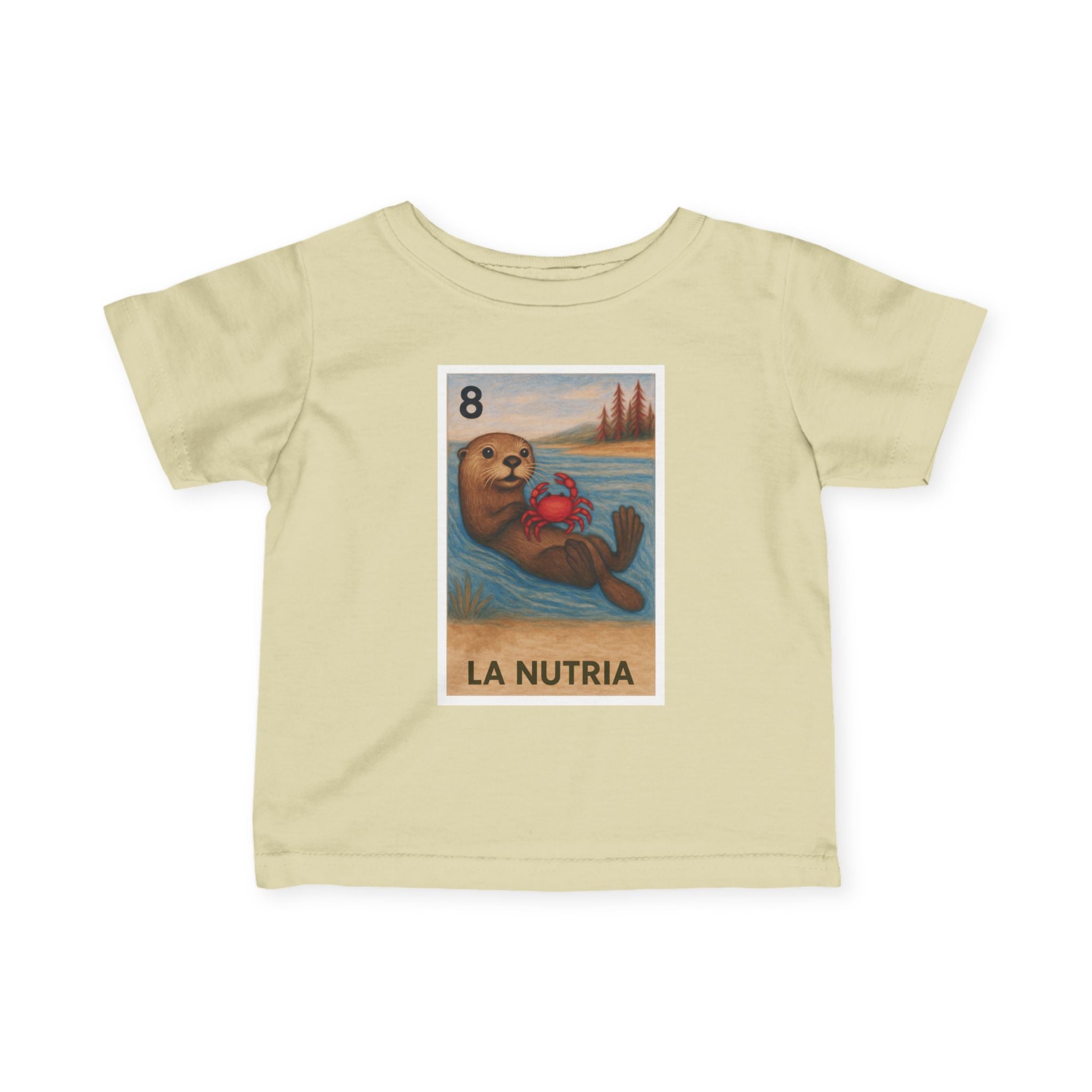 Sea Otter Lotería infant cotton t-shirt image 6
