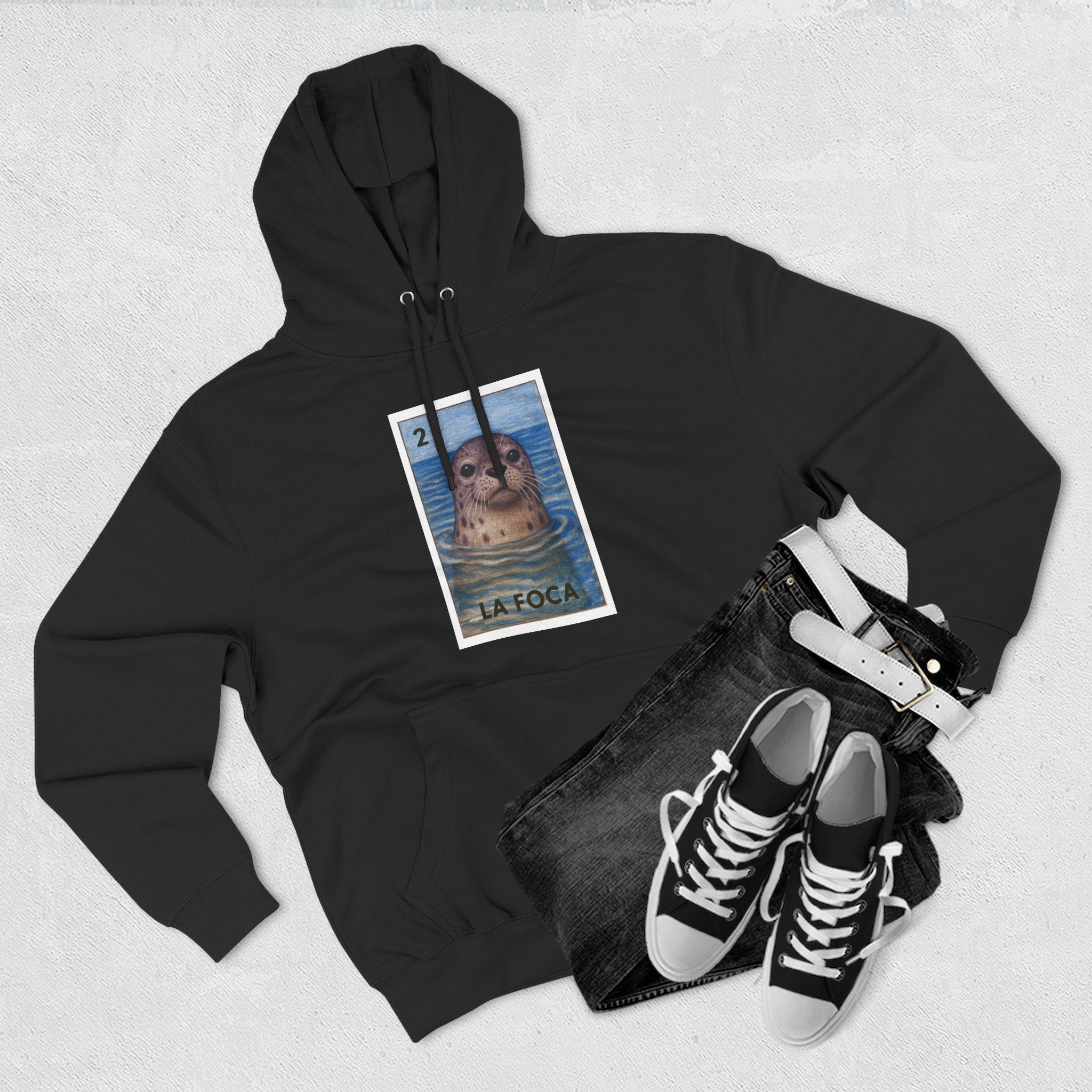Seal Lotería Fleece Hoodie