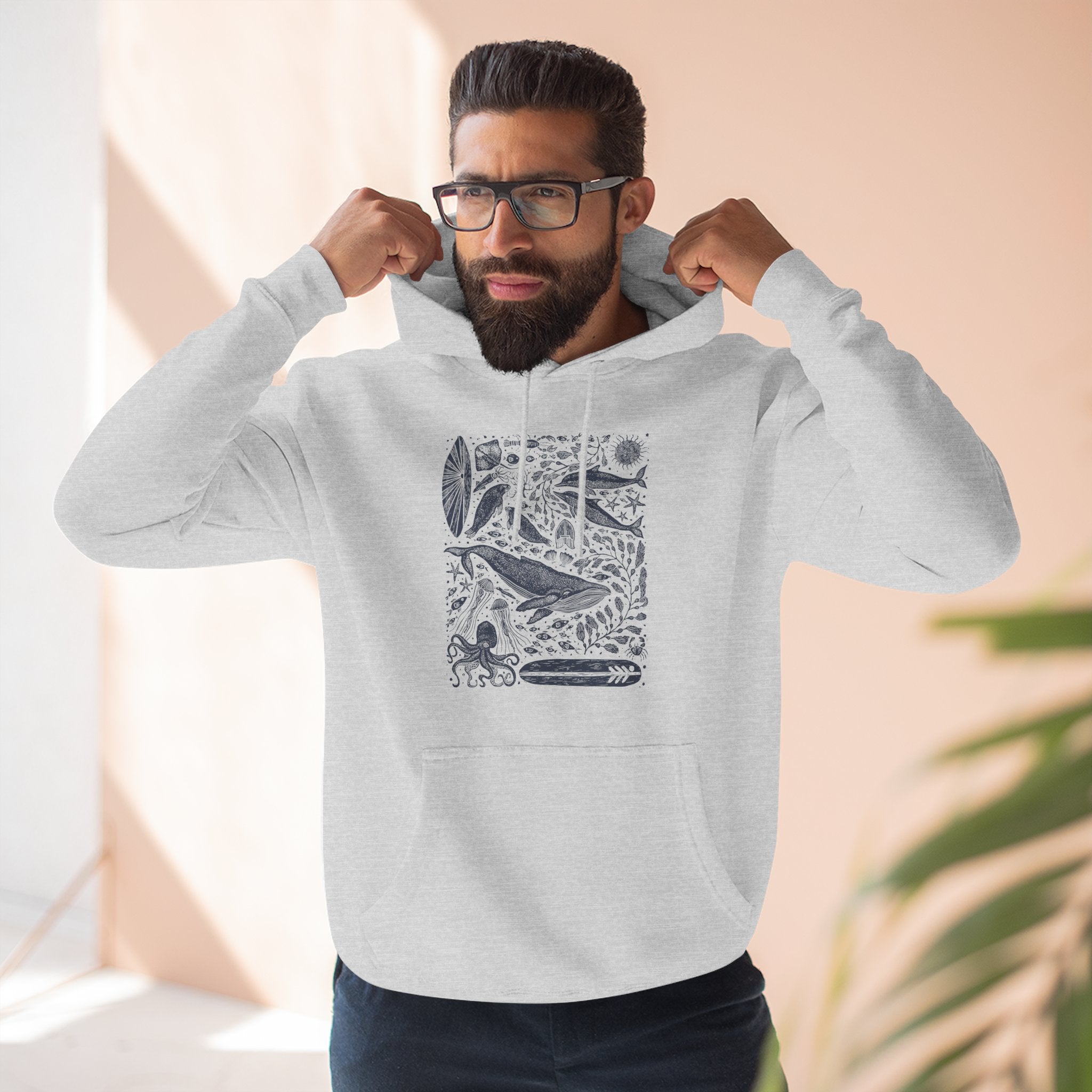 Ventana Marine Life by Lili Arnold fleece hoodie image 19