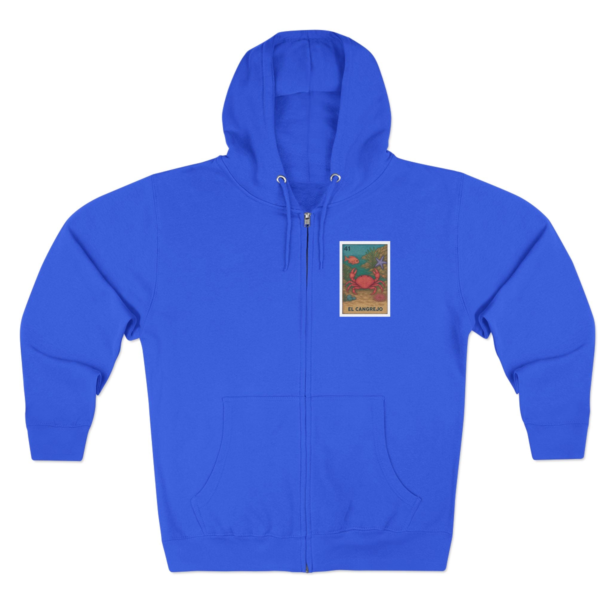Crab Lotería zip fleece hoodie image 6