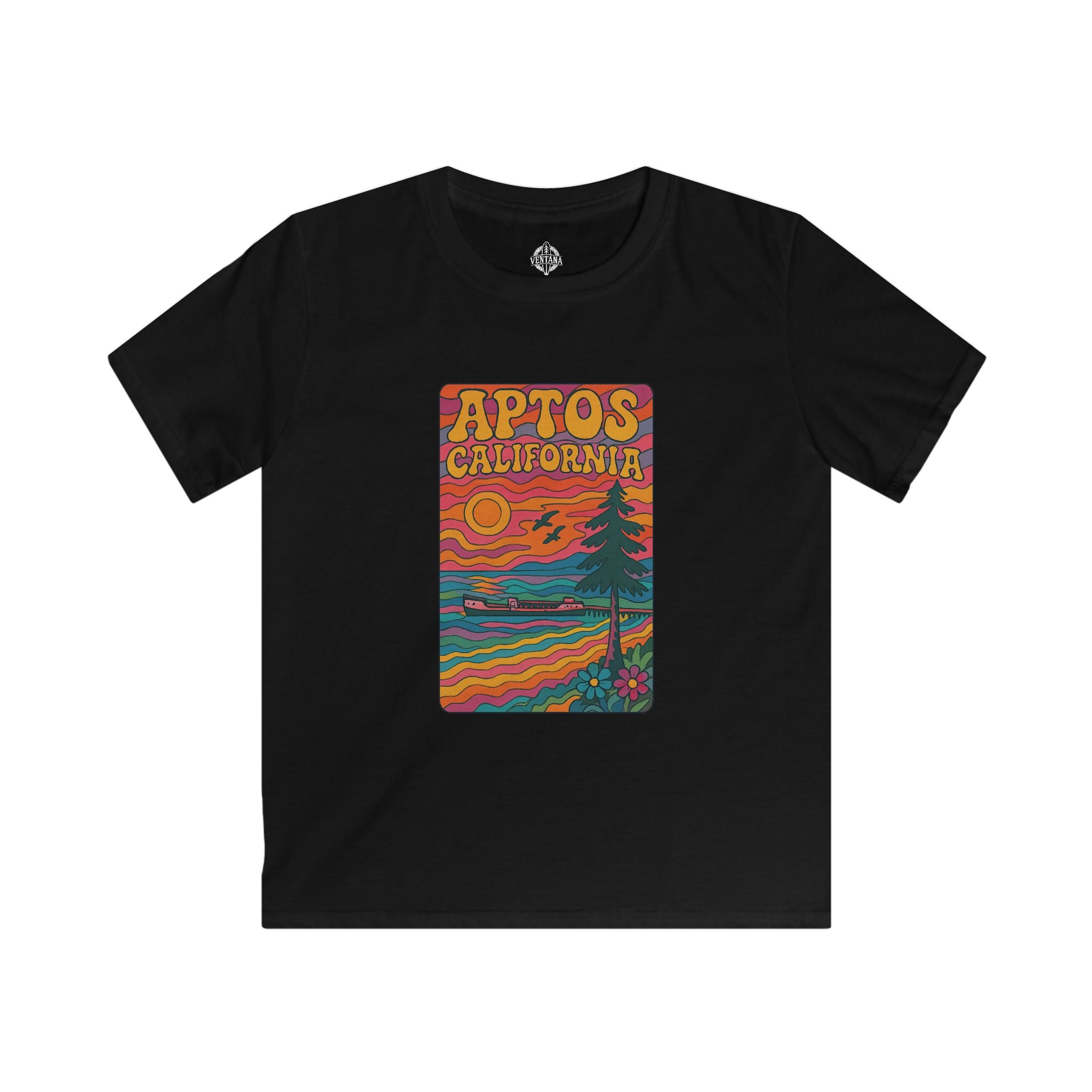 Aptos California Psychedelic kids soft style t-shirt image 5