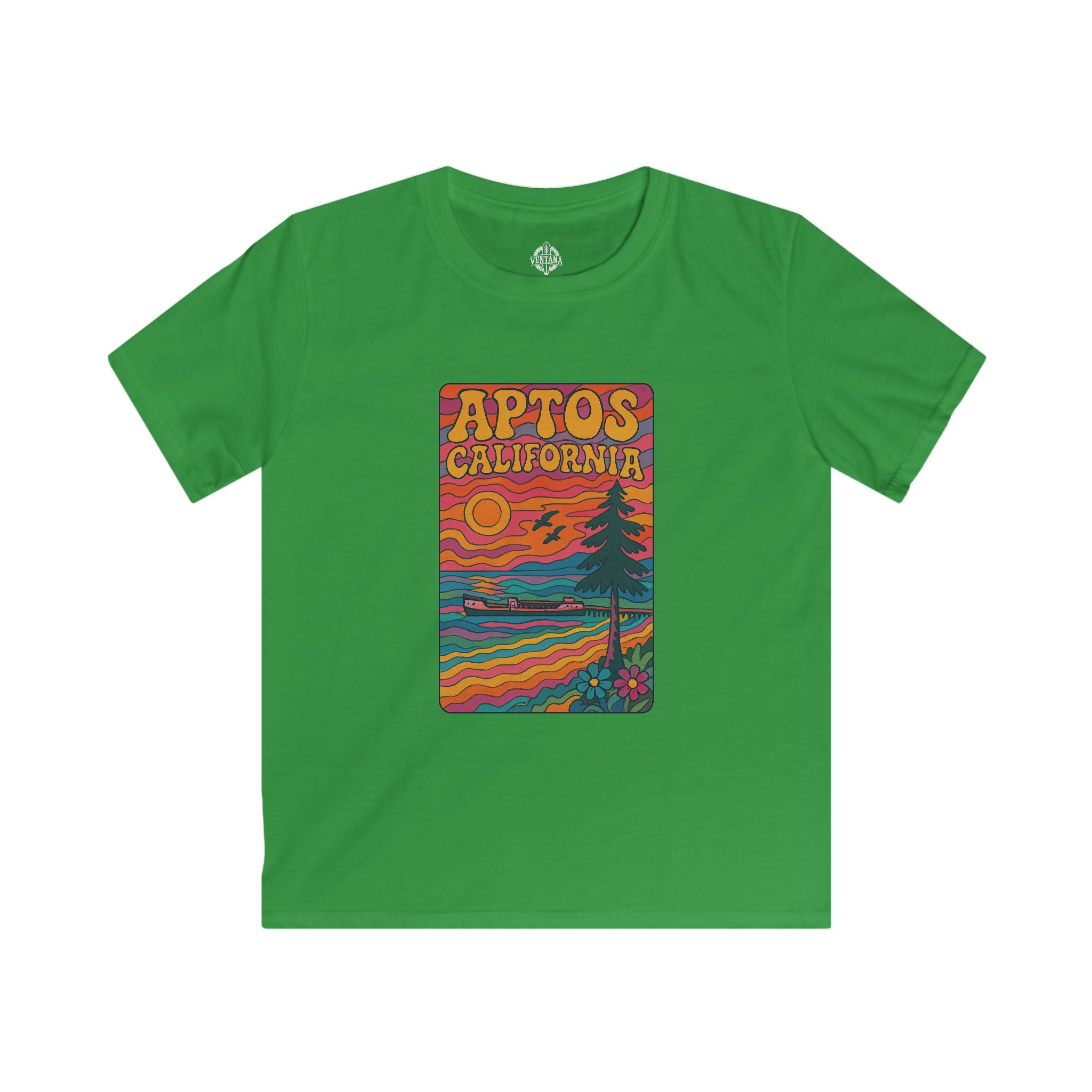 Aptos California Psychedelic kids soft style t-shirt image 8