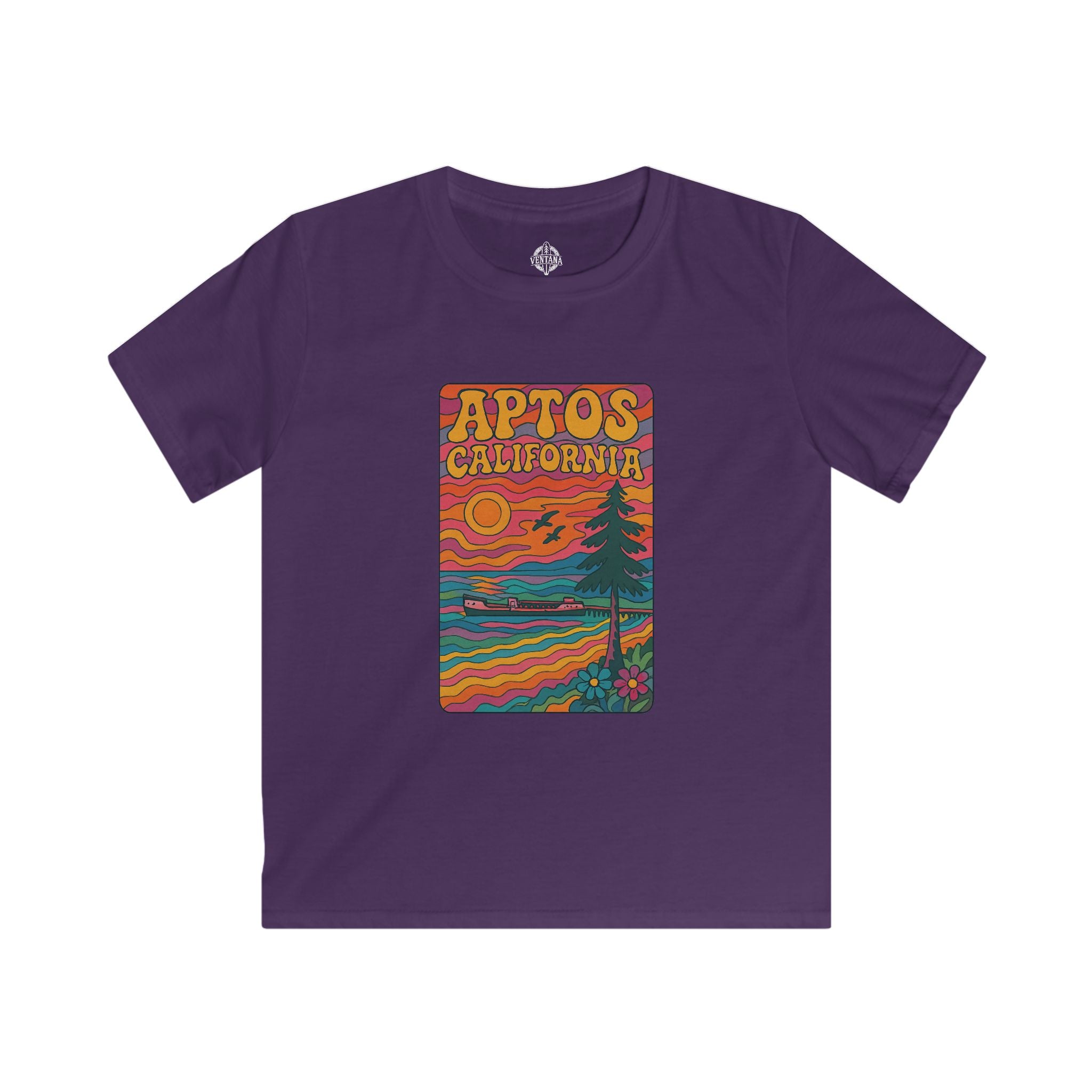 Aptos California Psychedelic kids soft style t-shirt image 11