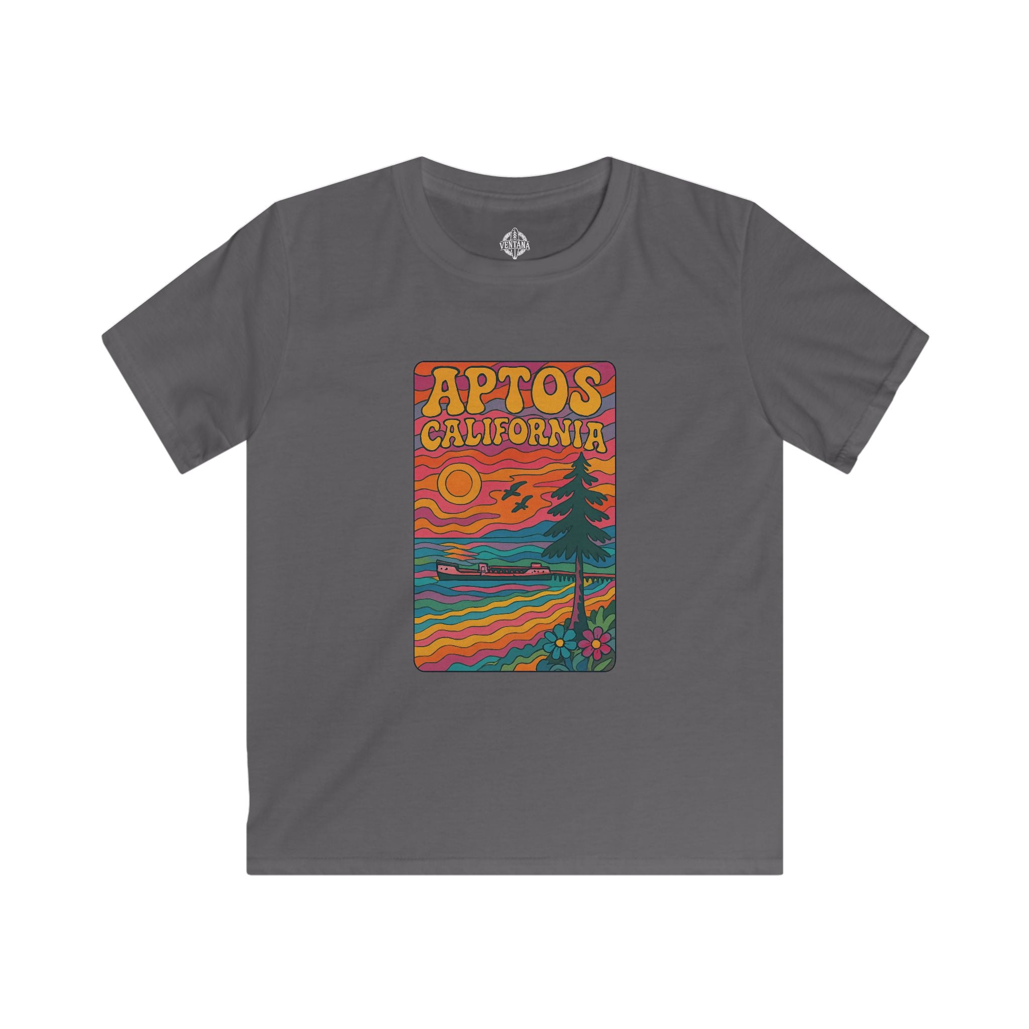 Aptos California Psychedelic kids soft style t-shirt image 9