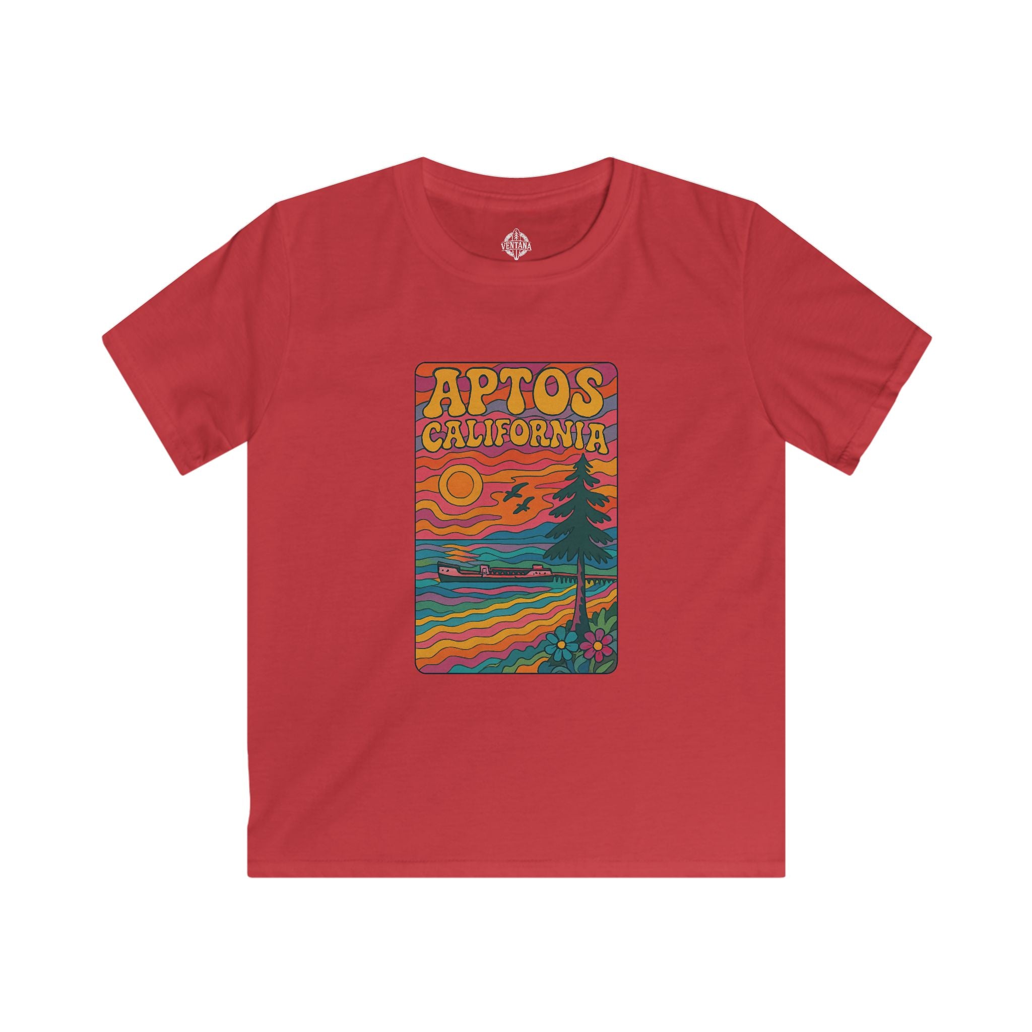 Aptos California Psychedelic kids soft style t-shirt image 12