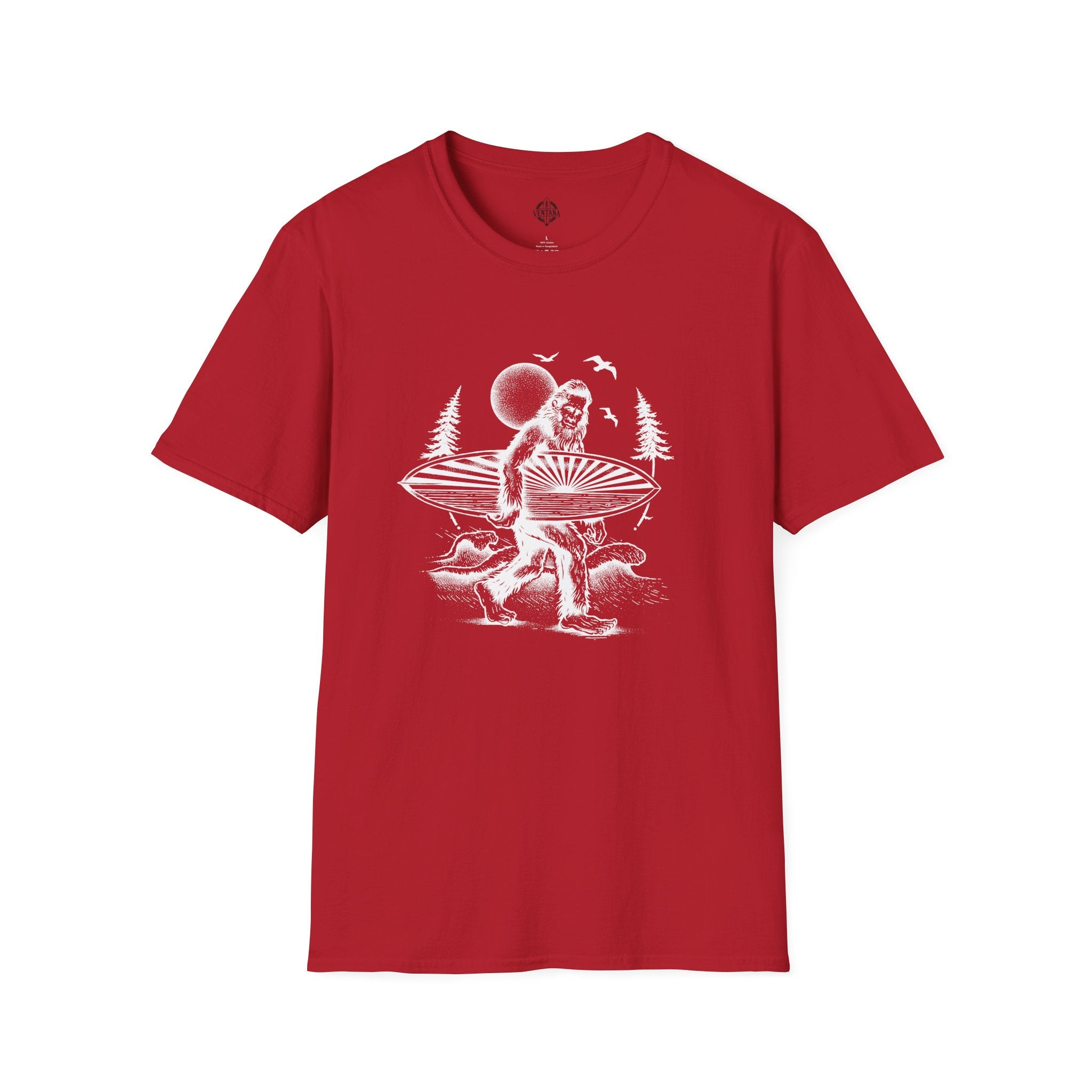 Ventana Surfsquatch by Thiago Bianchini cotton t-shirt image 16
