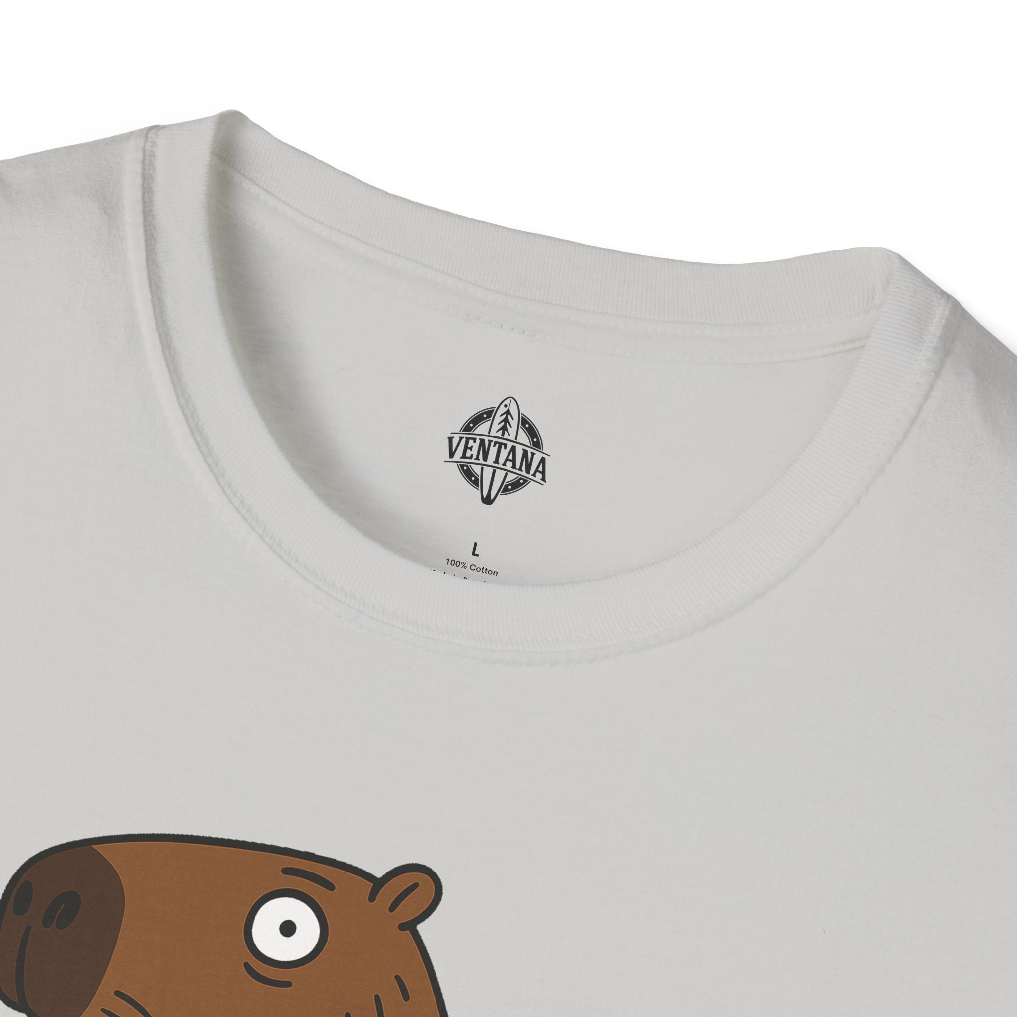Capybara Surfer Unisex - Soft Style U.S. Cotton T-Shirt