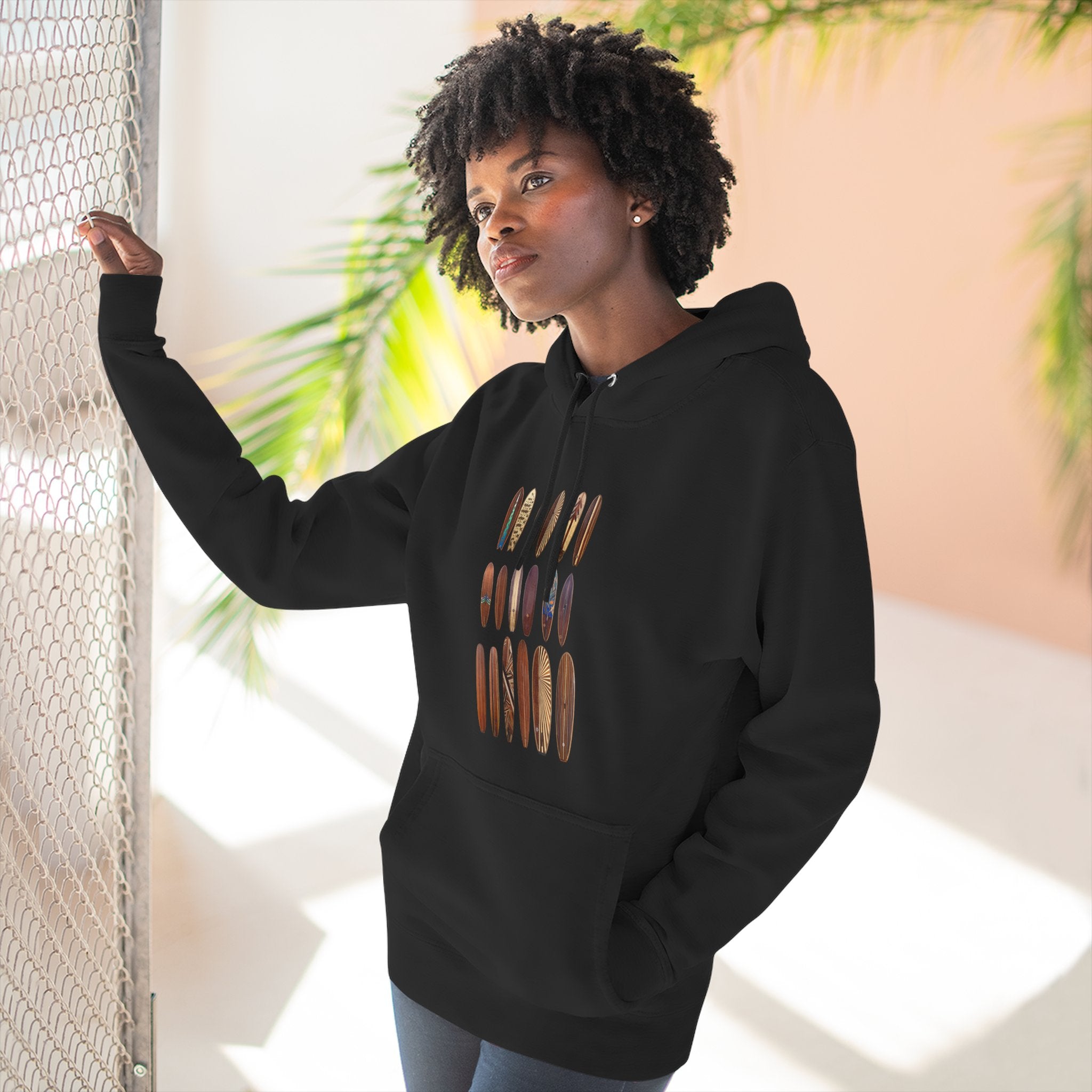 Ventana Wooden Surfboards Fleece Hoodie