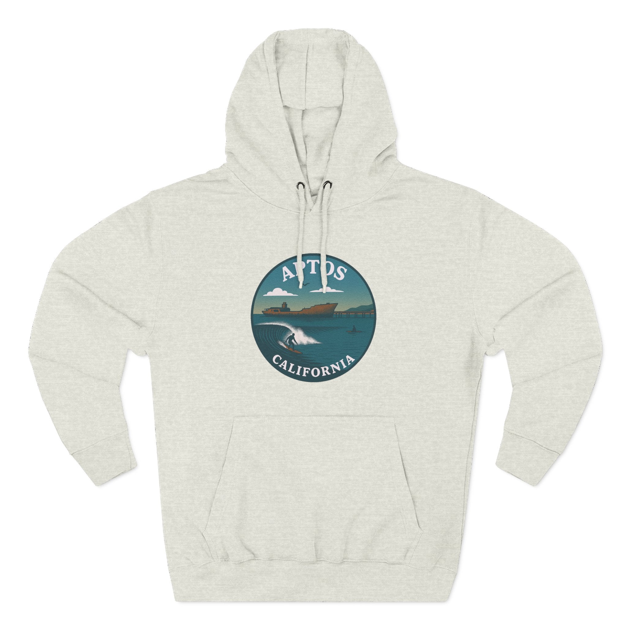 Aptos California Classic Unisex - Pull-Over Cotton Blend Fleece Hoodie
